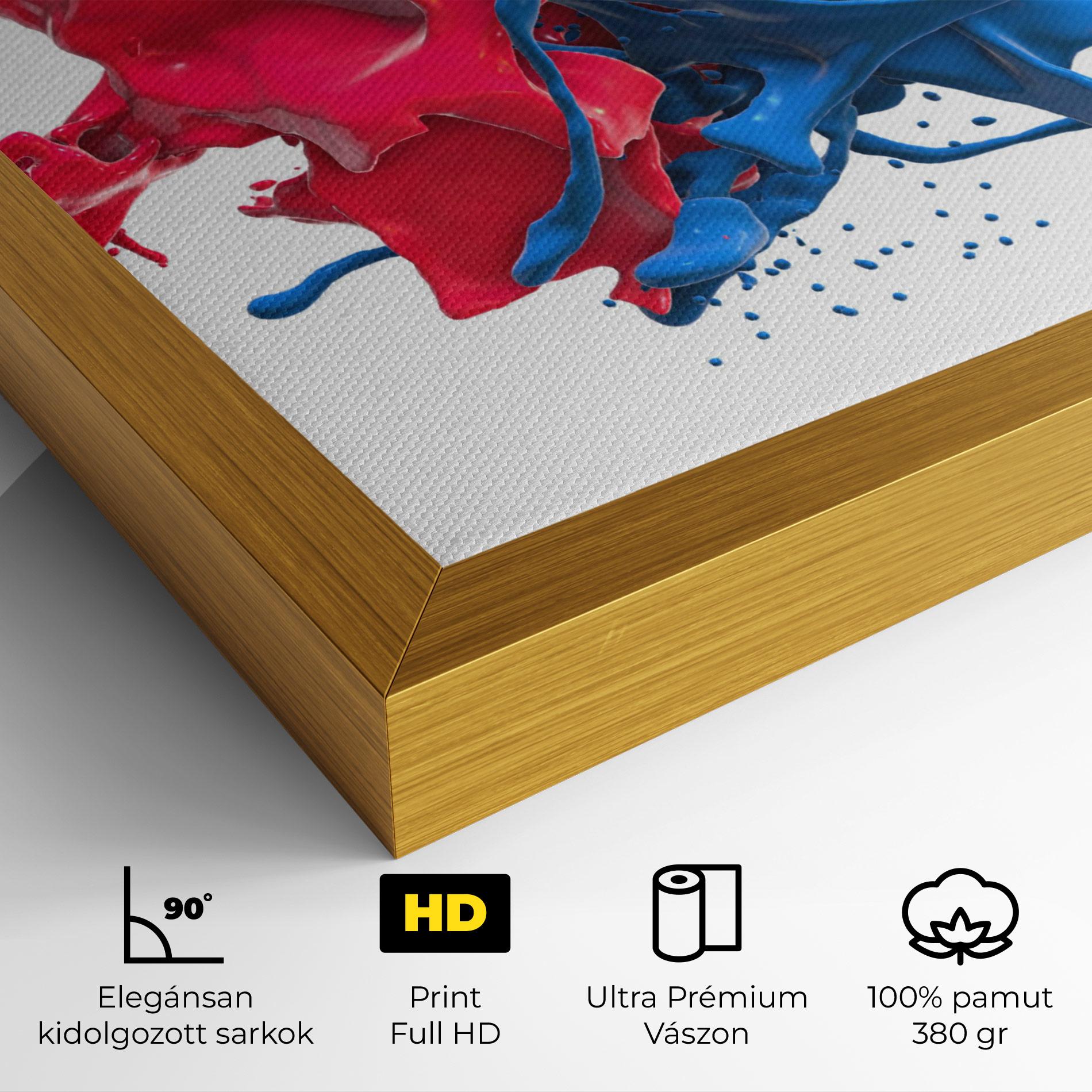 Vászonkép Pink And Blue Splash mockup 4