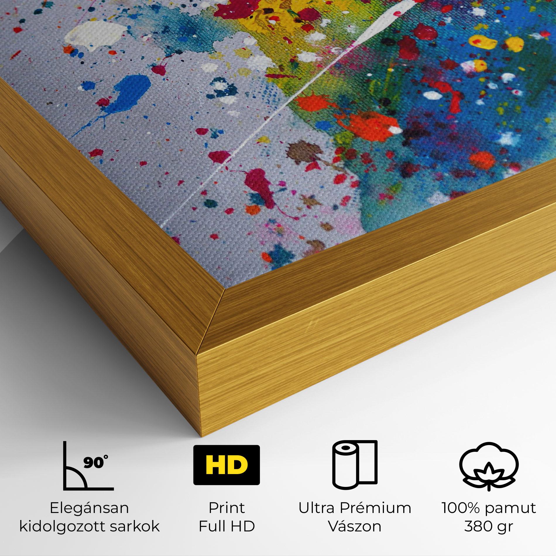 Vászonkép Watercolor Drops mockup 4