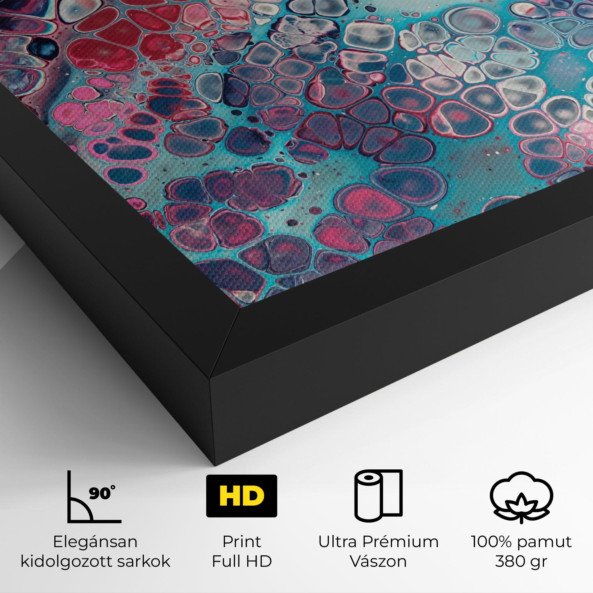 Vászonkép Abstract Blue Objects mockup 4