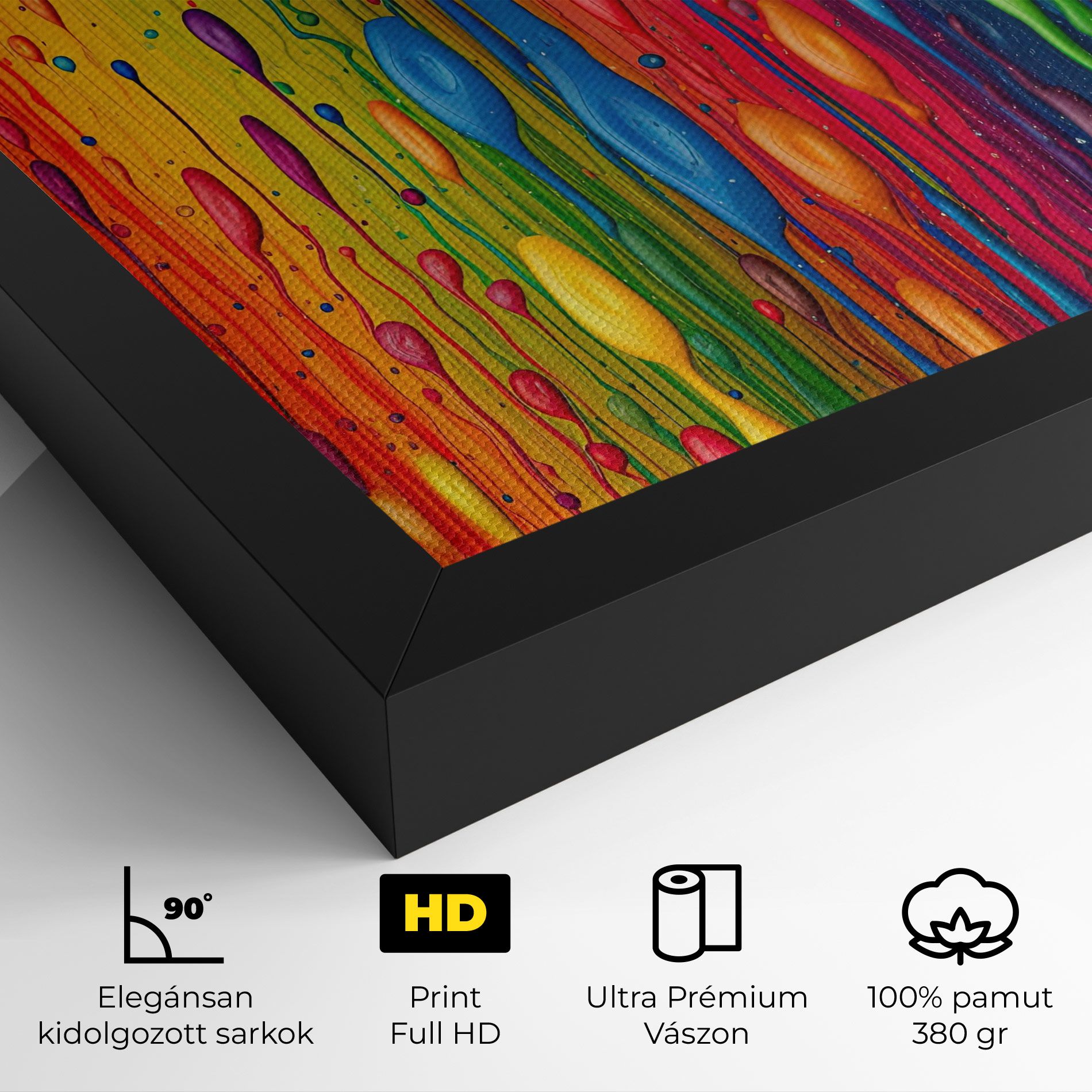 Abstract Rainbow Pattern mockup 4