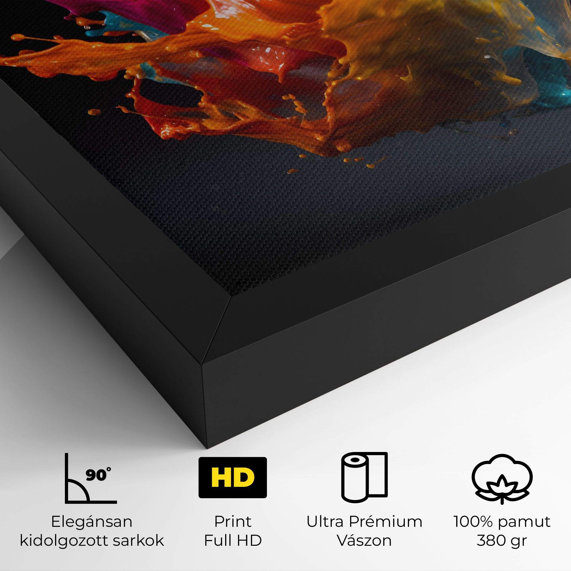 Colorful Splash Floating mockup 4