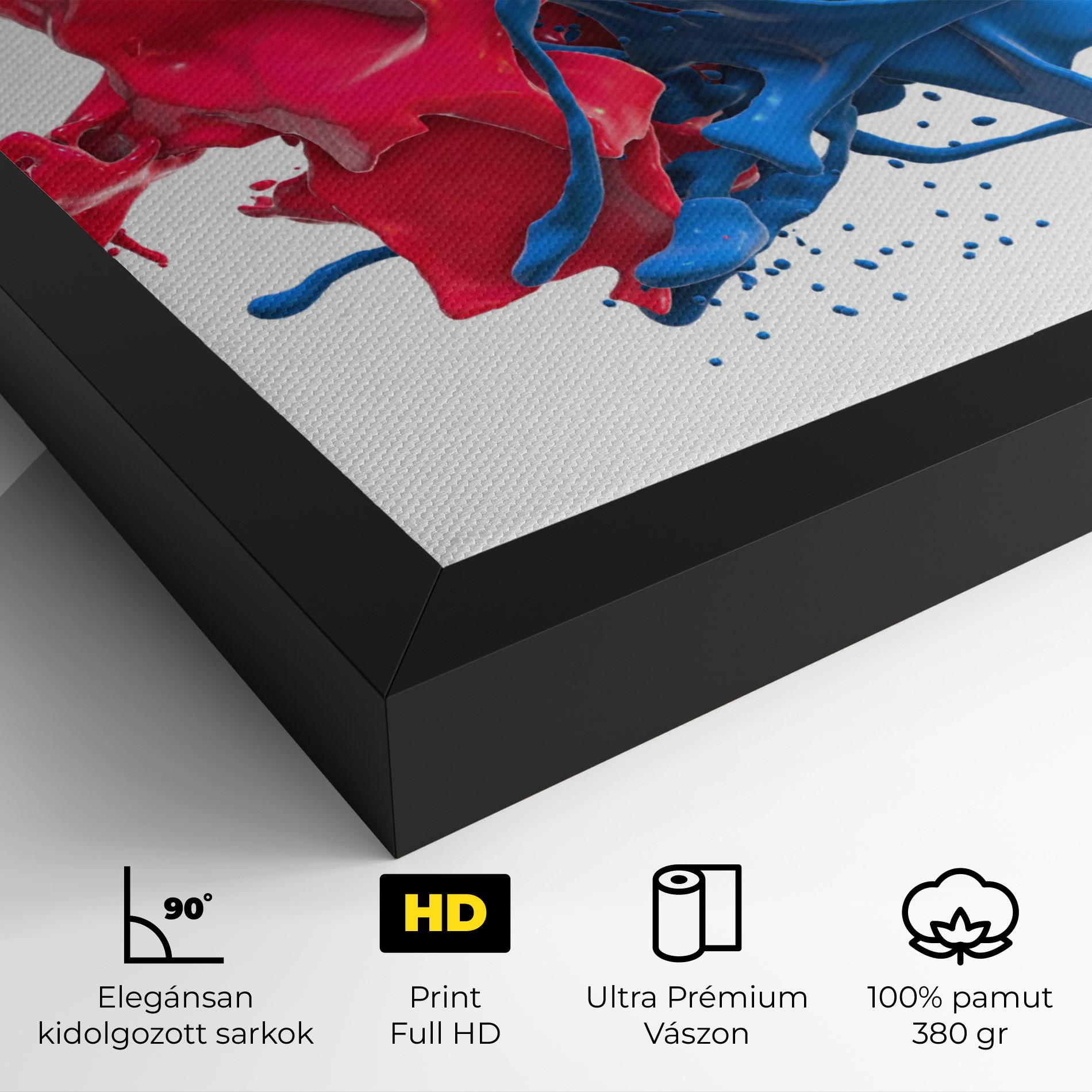 Vászonkép Pink And Blue Splash mockup 4