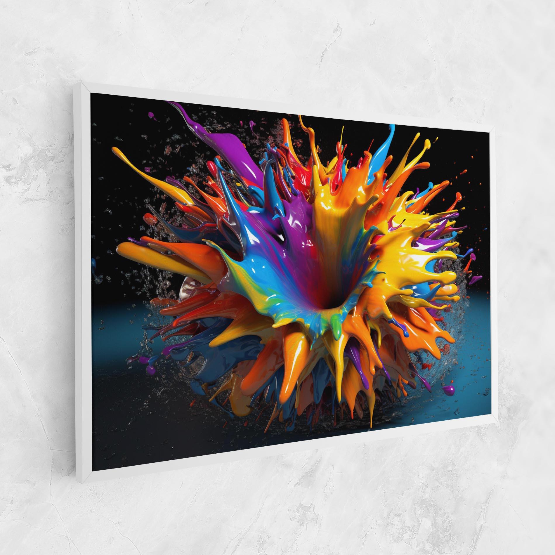 Vászonkép 3d Color Splash mockup 1