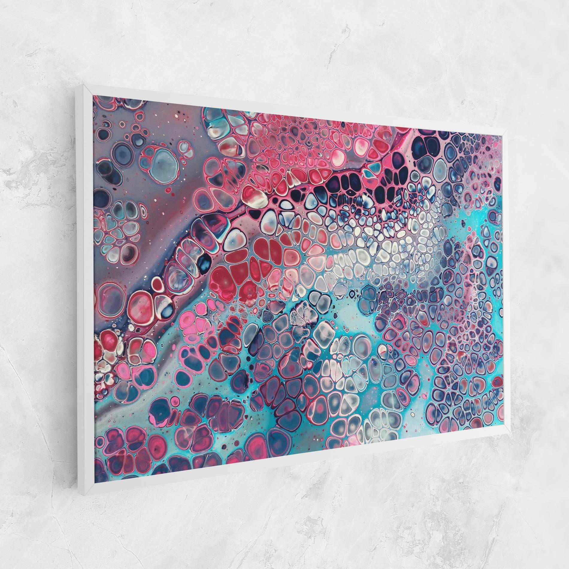 Vászonkép Abstract Blue Objects mockup 1