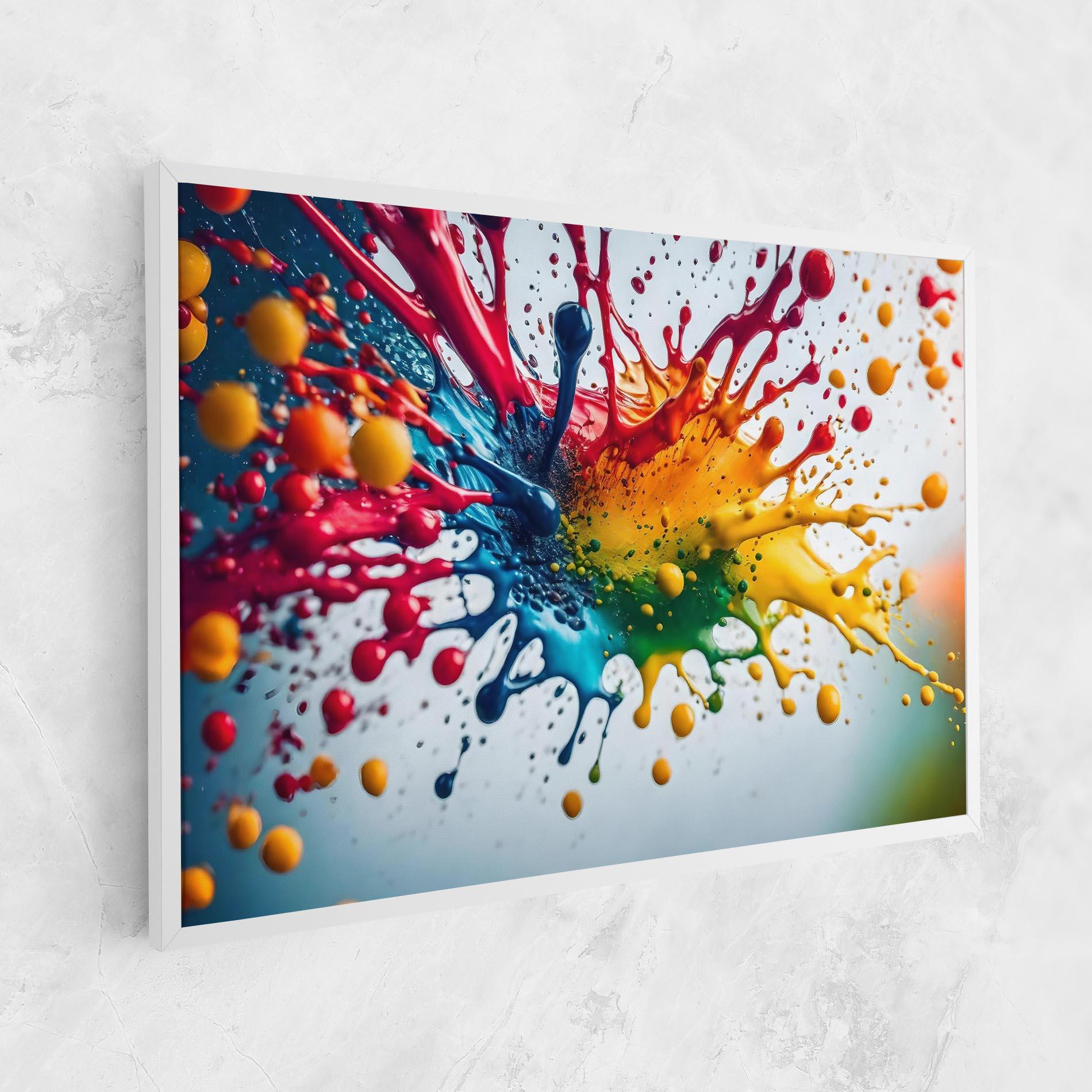 Vászonkép Colorful Splash Rainbow mockup 1