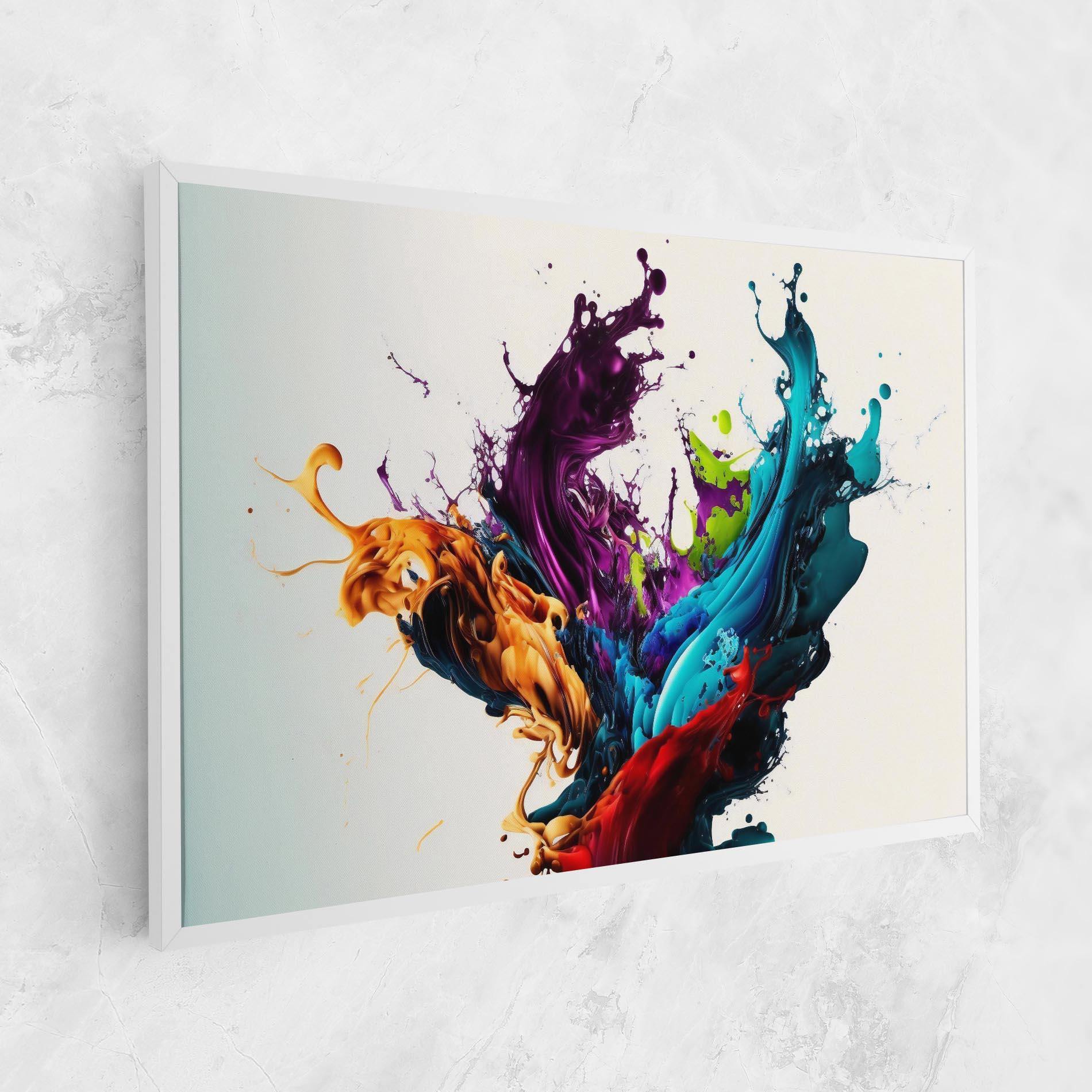 Vászonkép Dark Purple Splash mockup 1