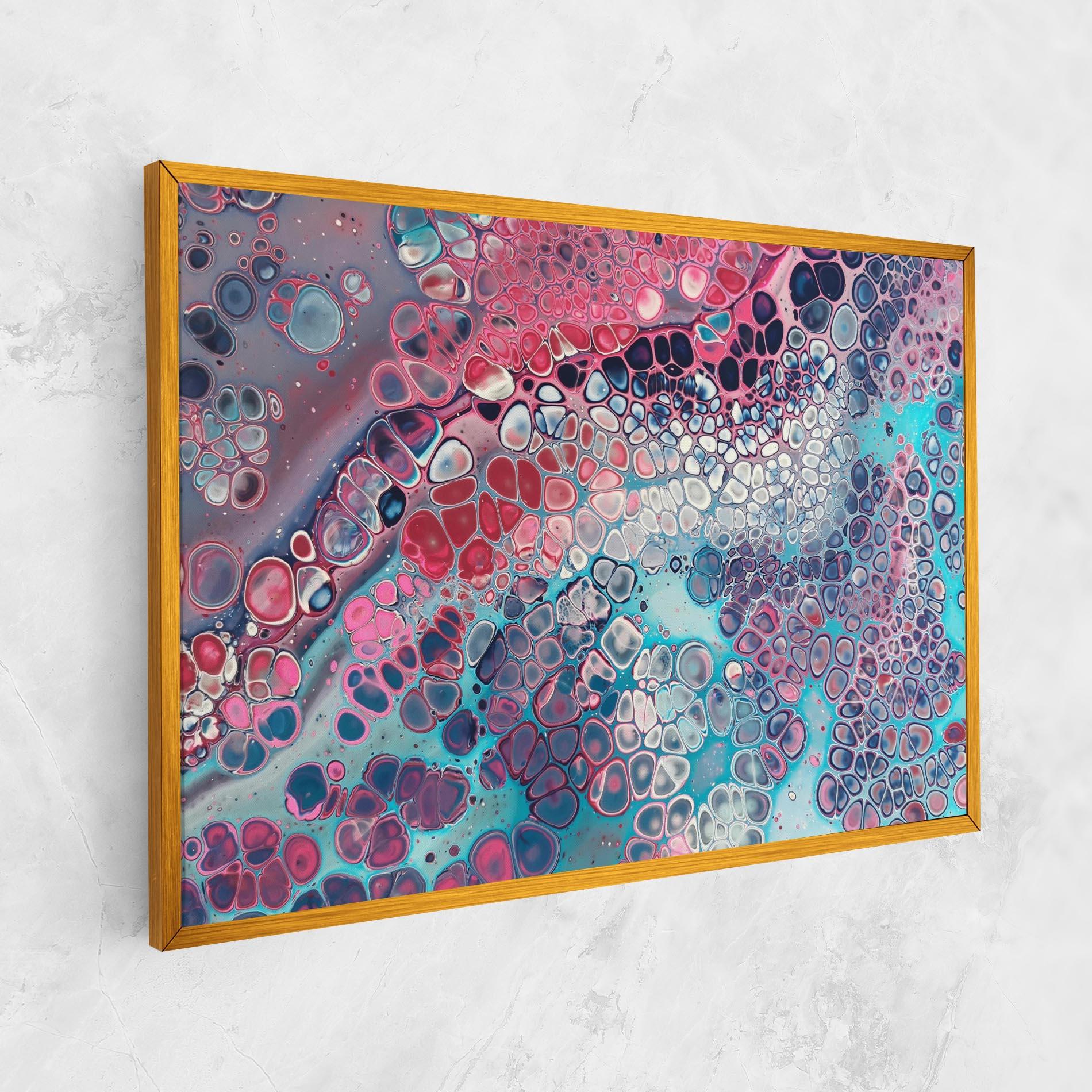 Vászonkép Abstract Blue Objects mockup 1