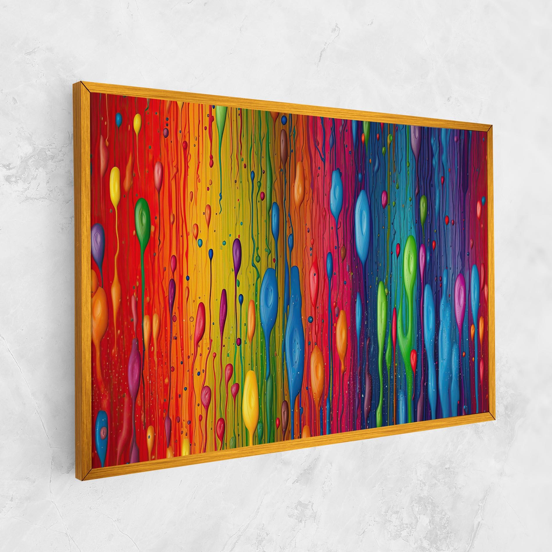 Vászonkép Abstract Rainbow Pattern mockup 1