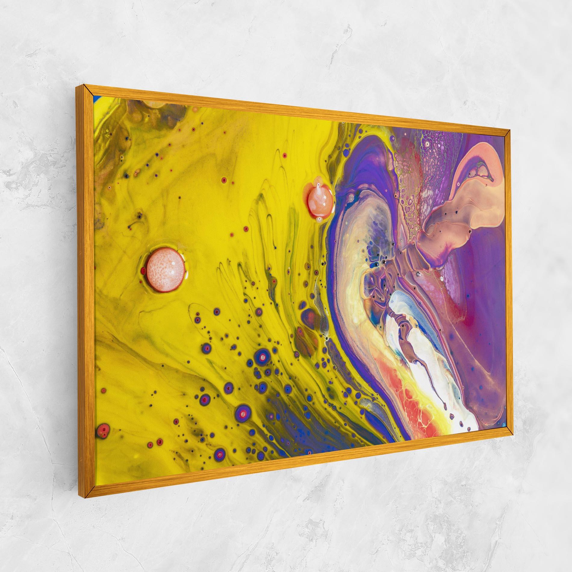 Vászonkép Colorful Liquid Marble mockup 1