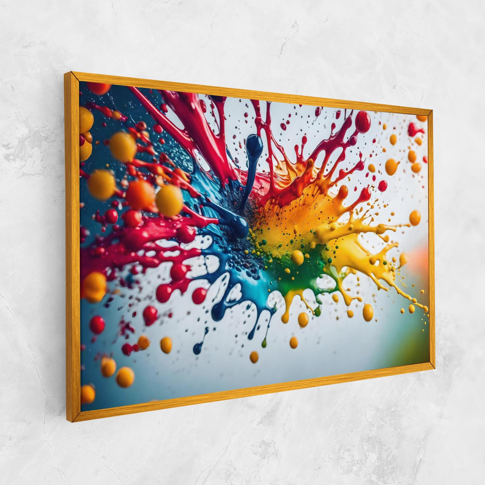 Vászonkép Colorful Splash Rainbow mockup 1