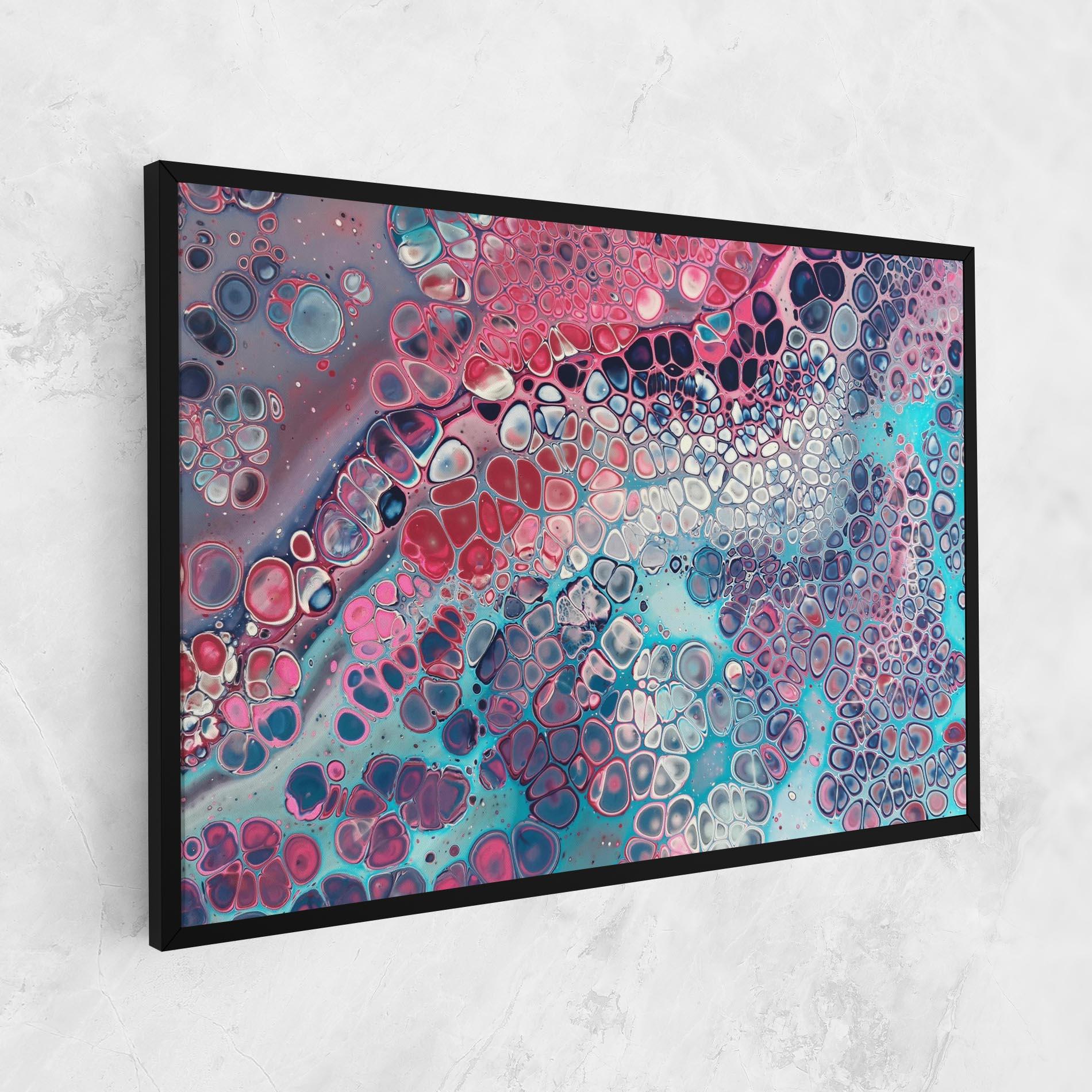 Vászonkép Abstract Blue Objects mockup 1