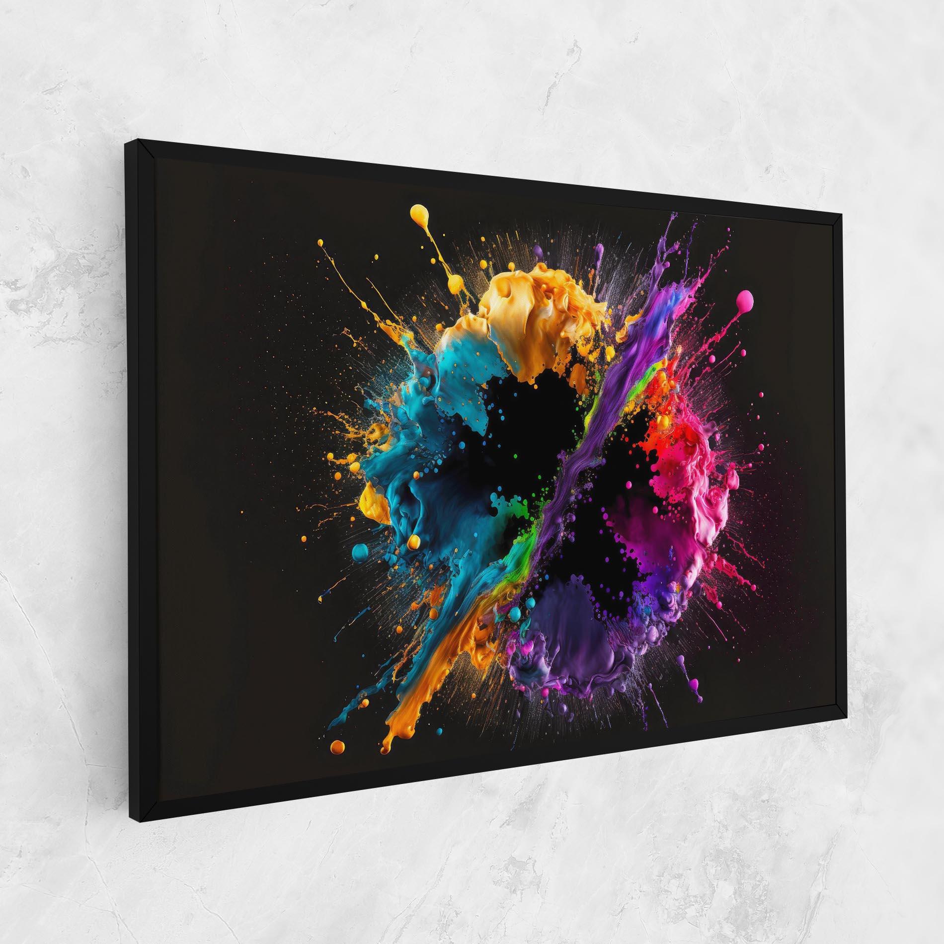 Vászonkép Oily Splash Explosion mockup 1