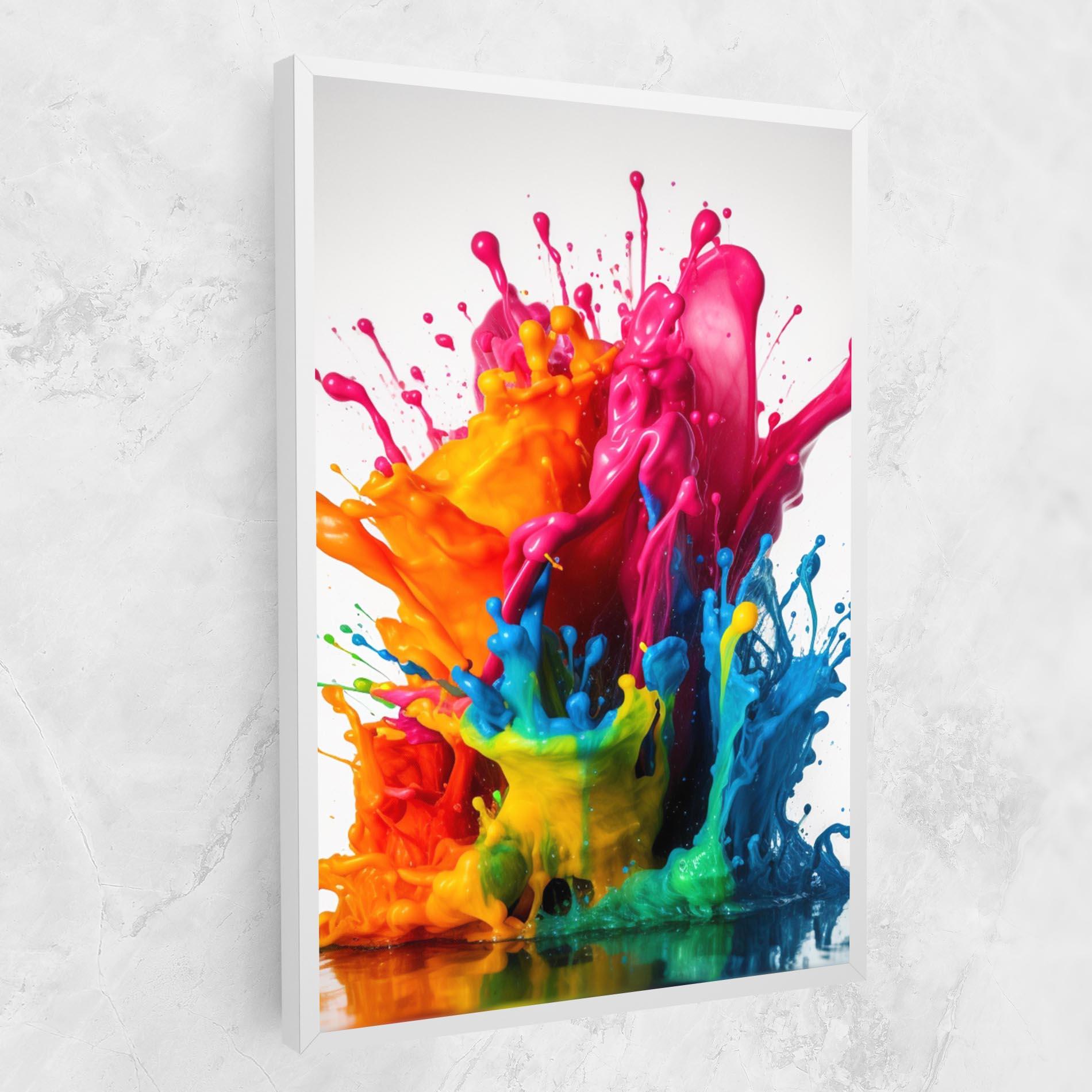 Vászonkép Colorful Explosion Paint mockup 1