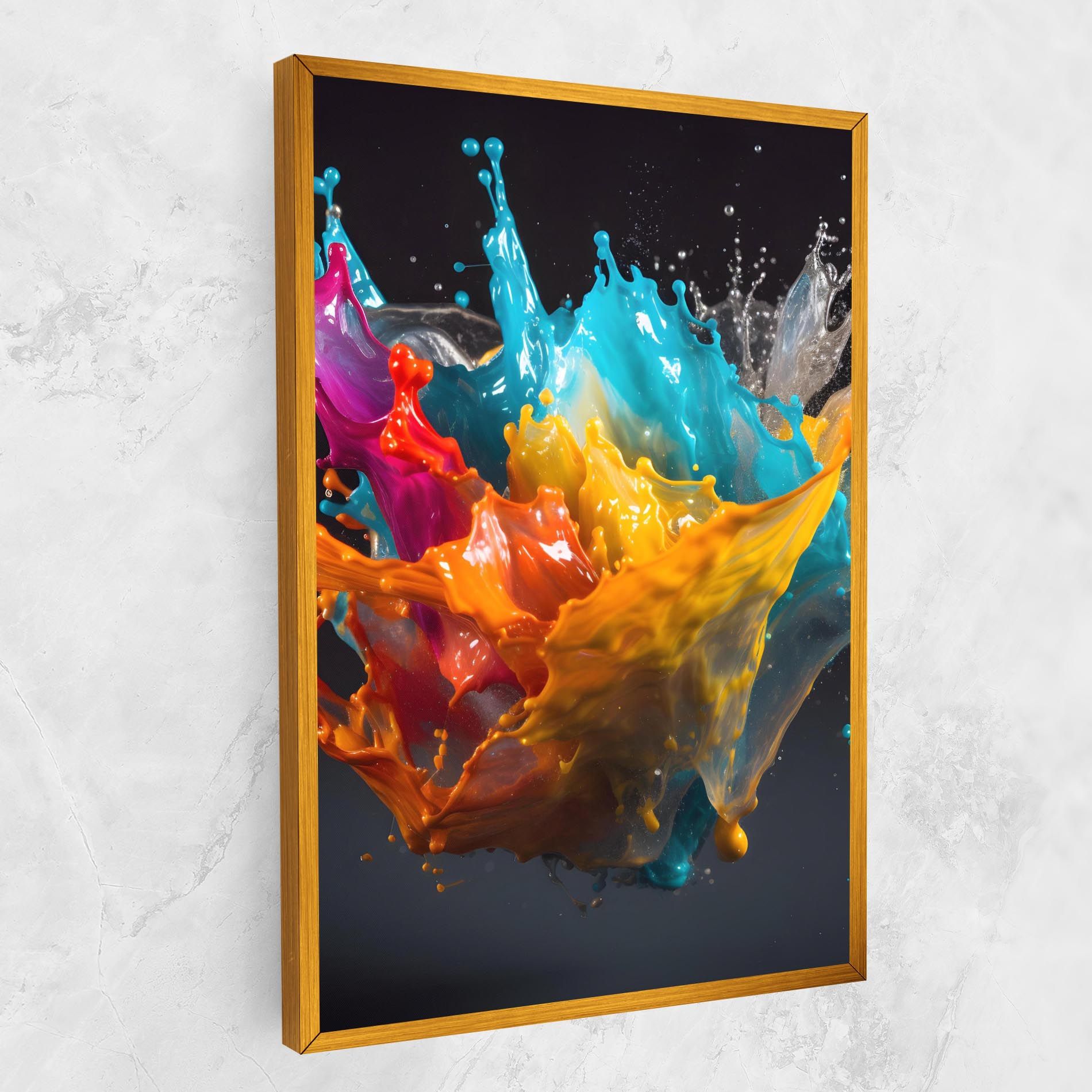 Colorful Splash Floating mockup 1