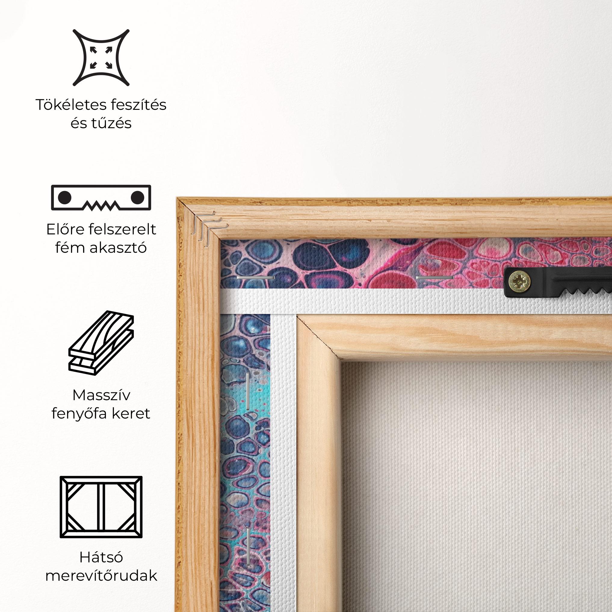 Vászonkép Abstract Blue Objects mockup 5