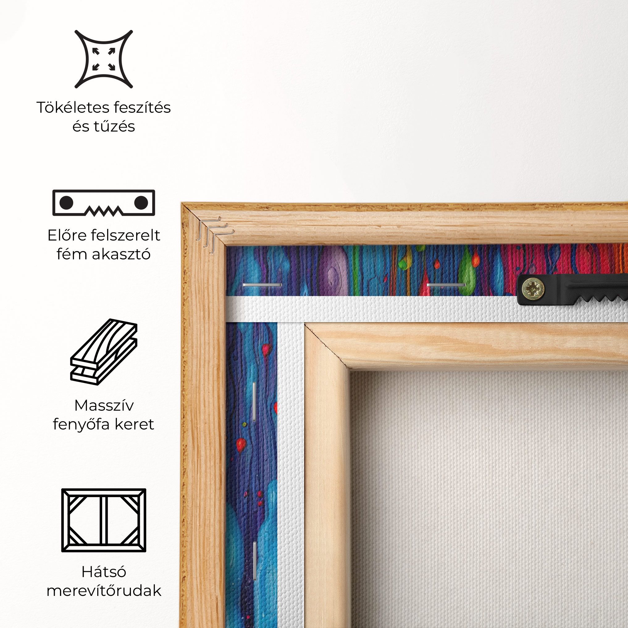 Abstract Rainbow Pattern mockup 5
