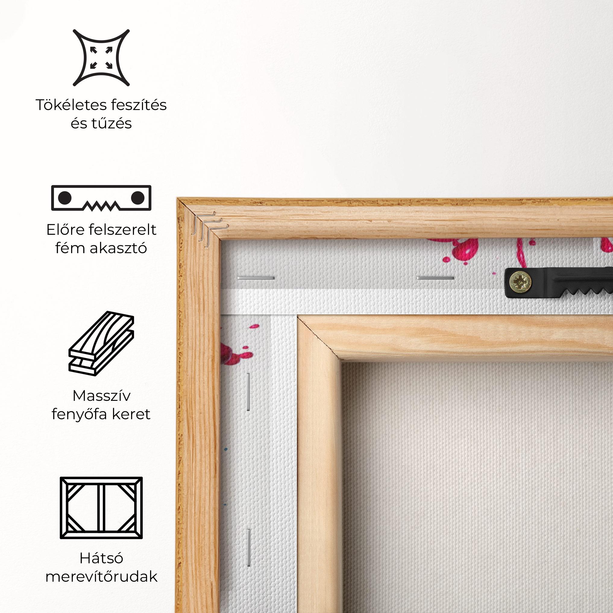 Vászonkép Colorful Explosion Paint mockup 5