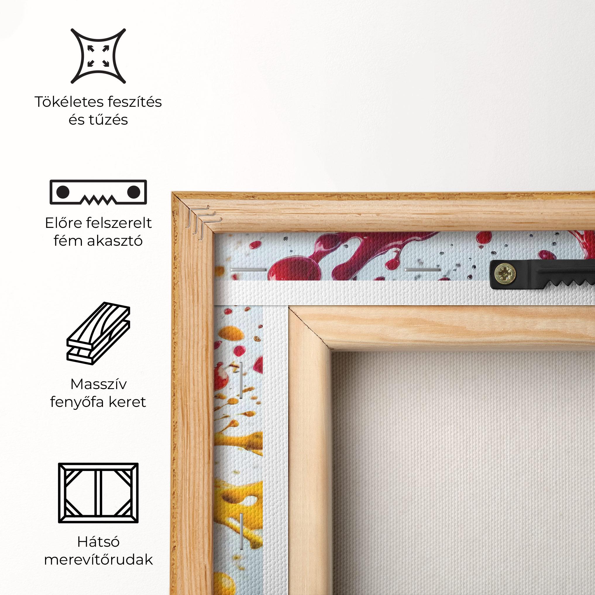 Vászonkép Colorful Splash Rainbow mockup 5