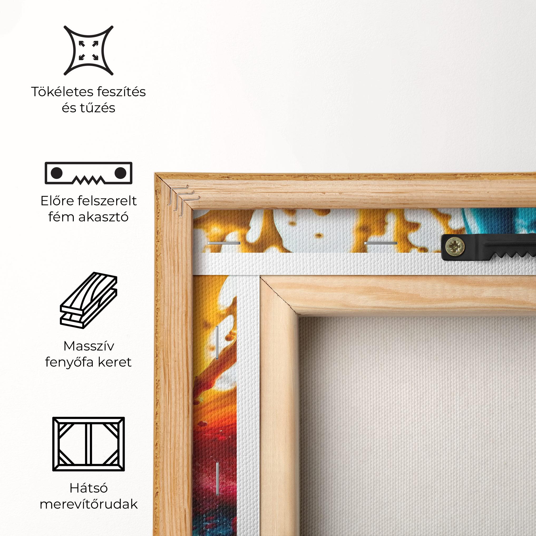 Vászonkép Colorful Water Splash mockup 5