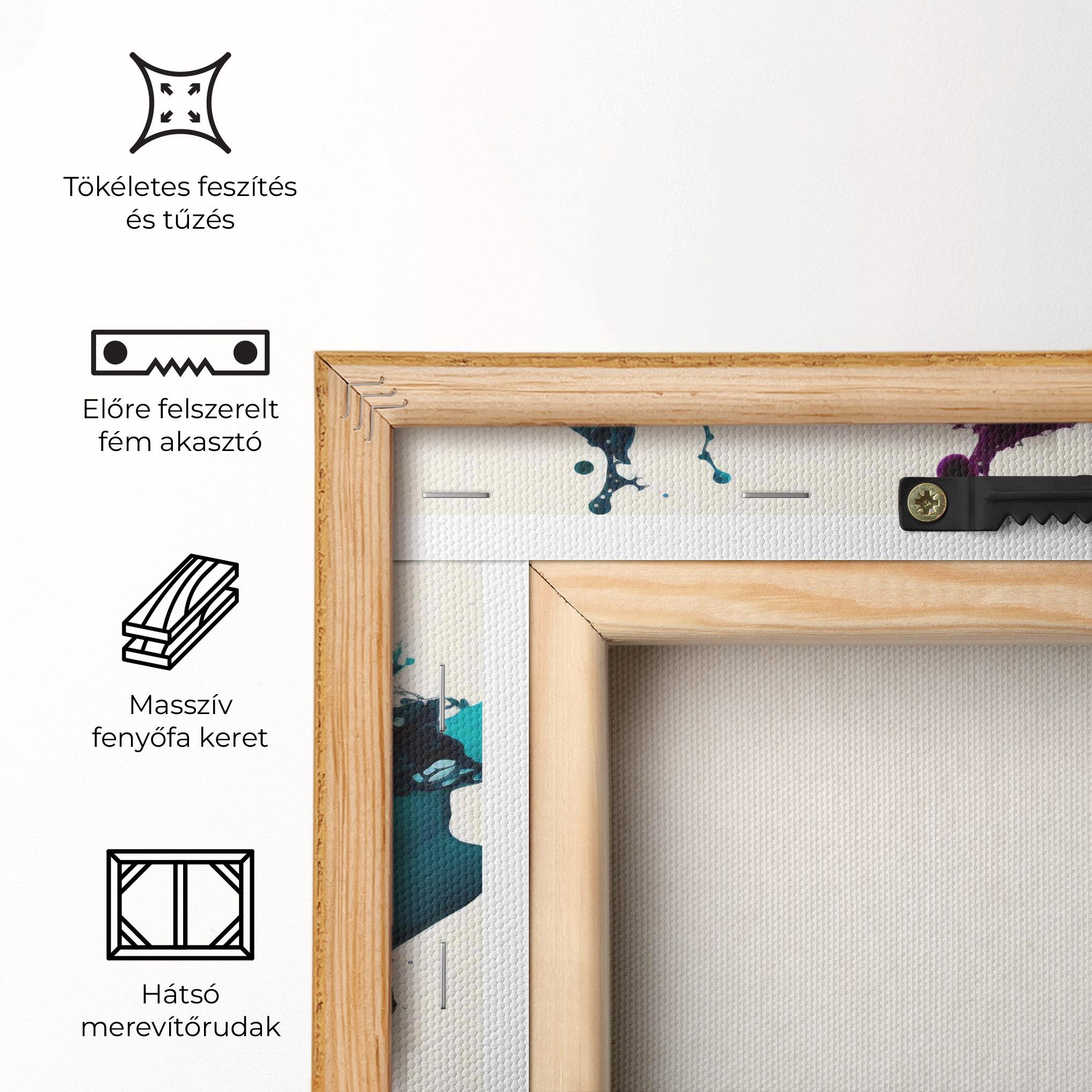 Vászonkép Dark Purple Splash mockup 5