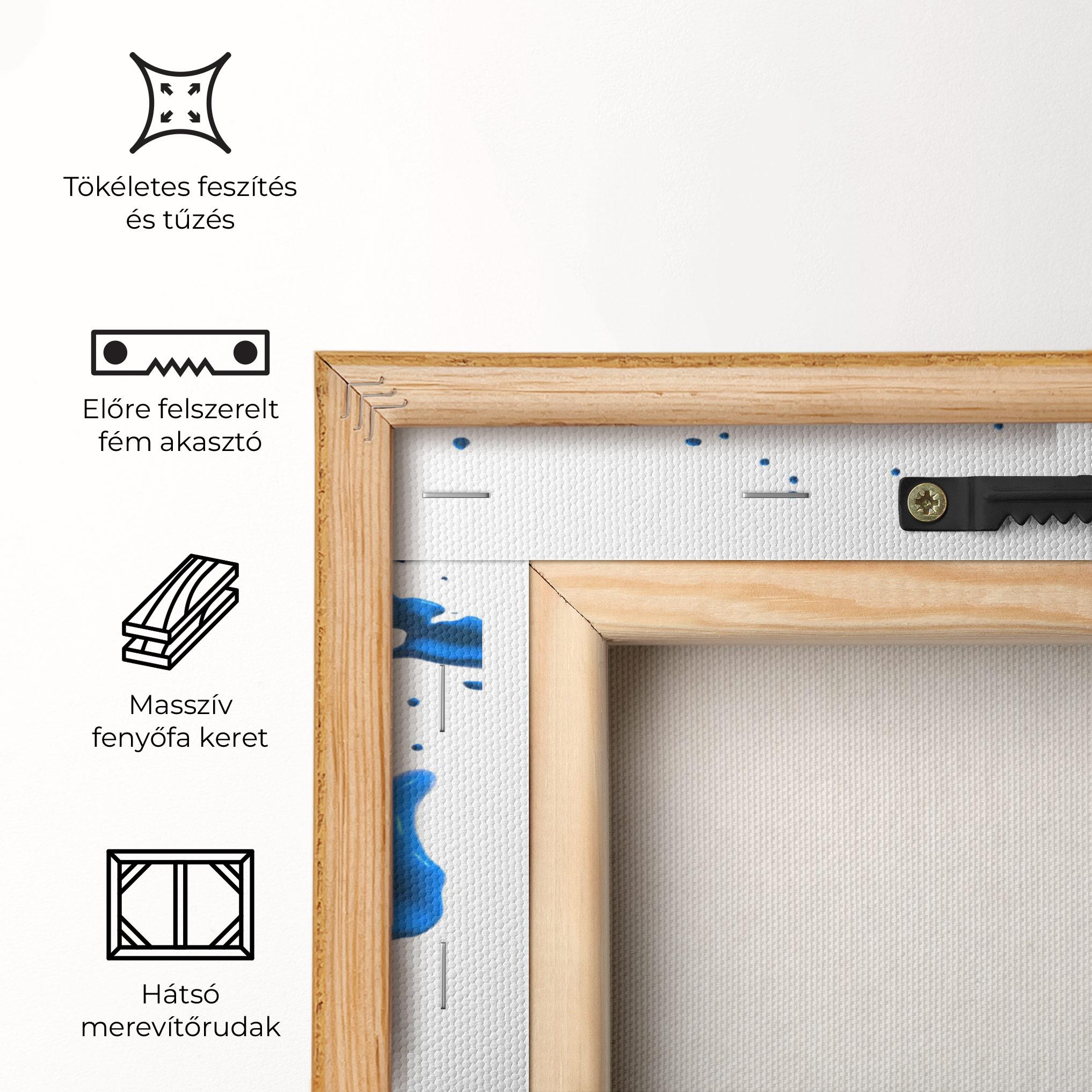 Vászonkép Pink And Blue Splash mockup 5