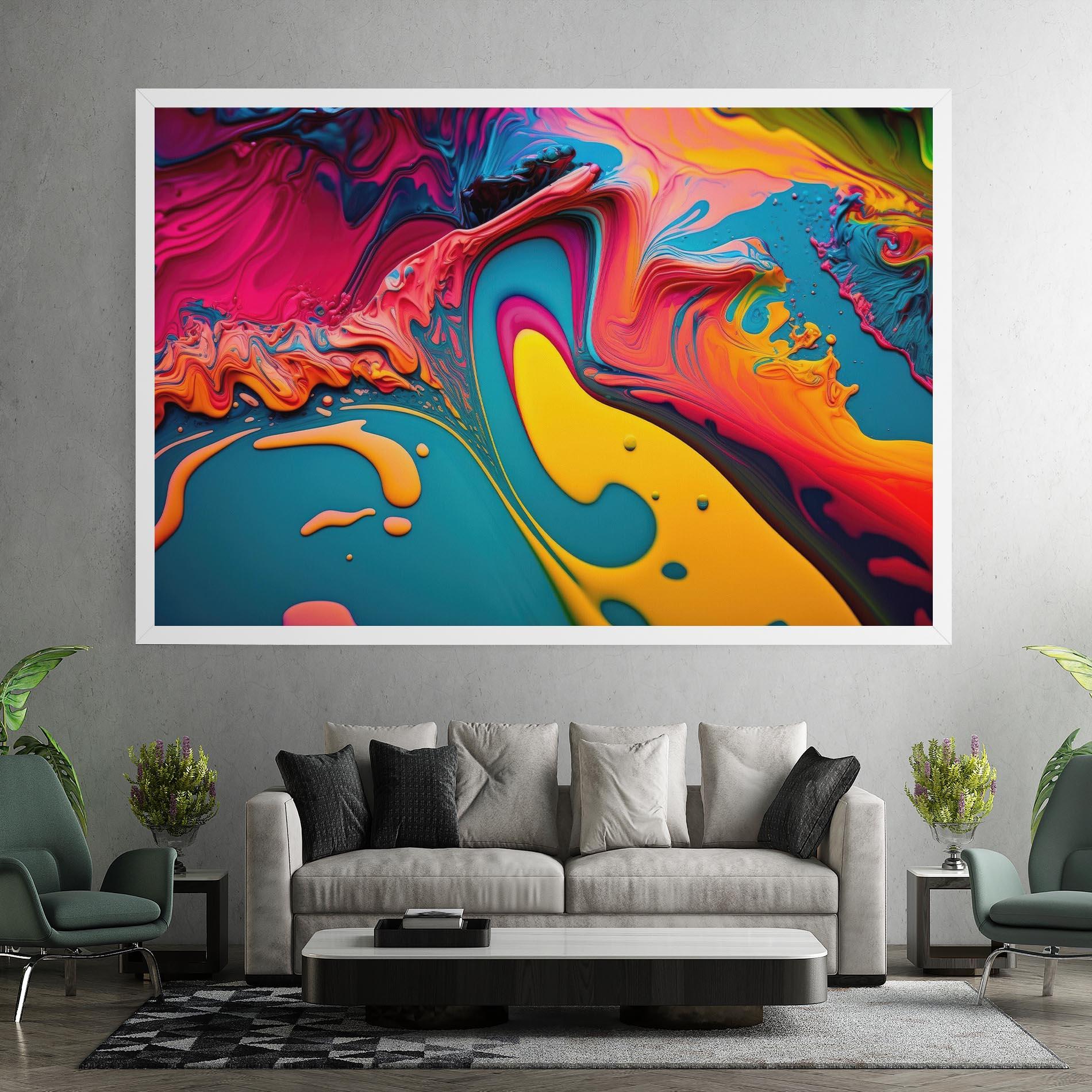 Vászonkép Acrylic Close Up mockup 7