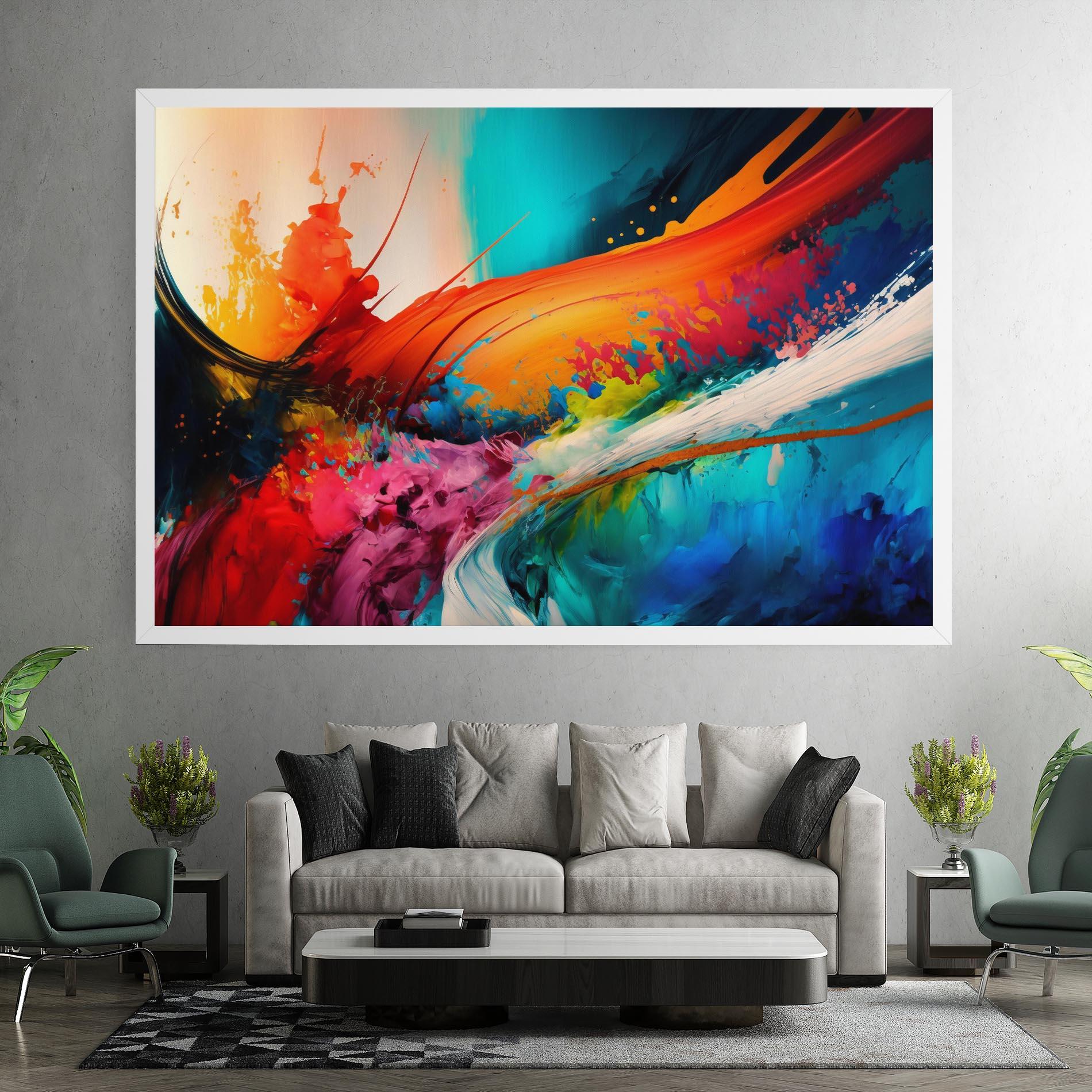 Vászonkép Art Brush Strokes mockup 7