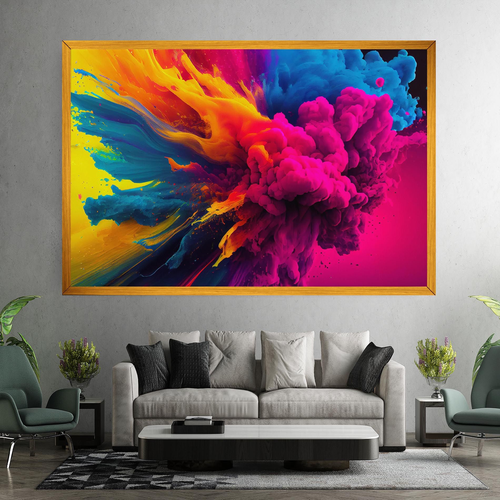 Colorful Paint Explosion mockup 7