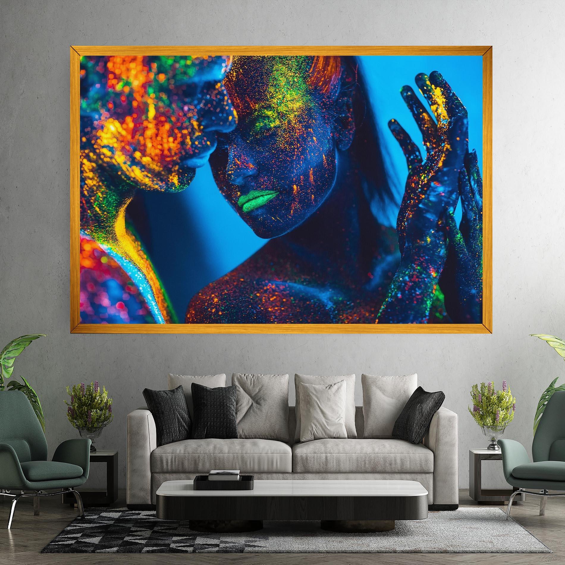Vászonkép Fluorescent Couple mockup 7