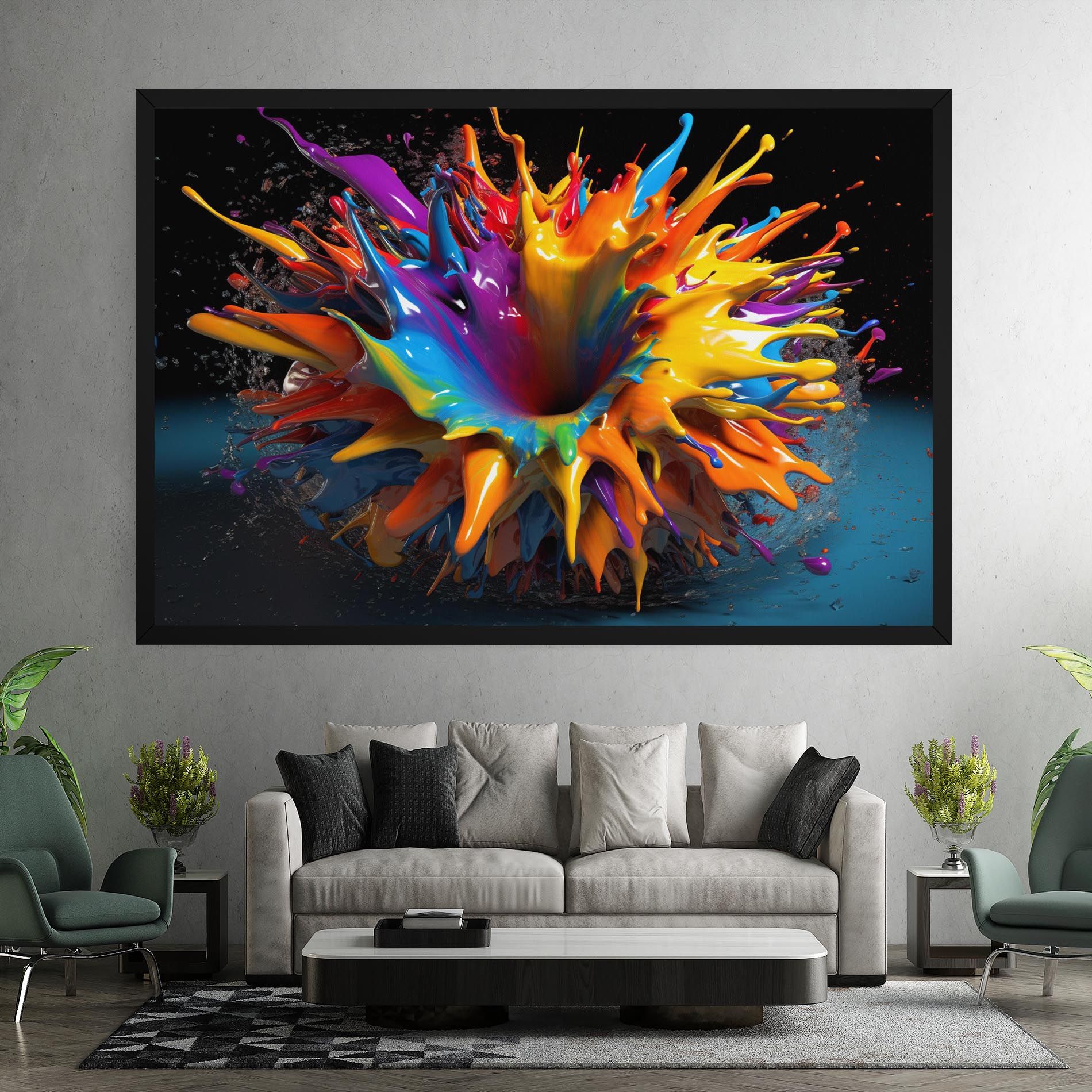 3d Color Splash mockup 7