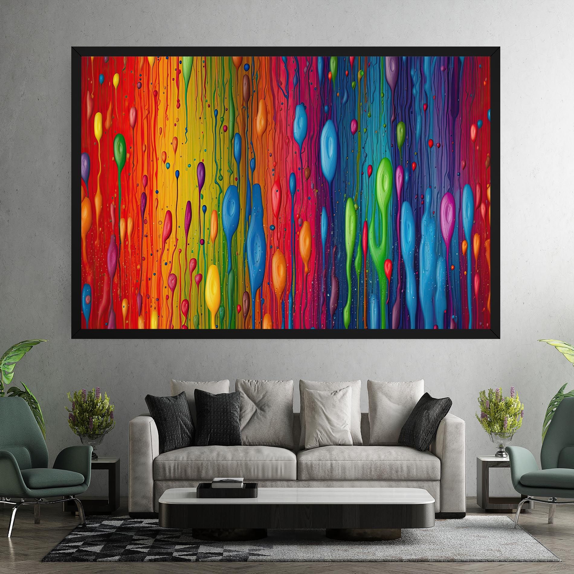 Abstract Rainbow Pattern mockup 7