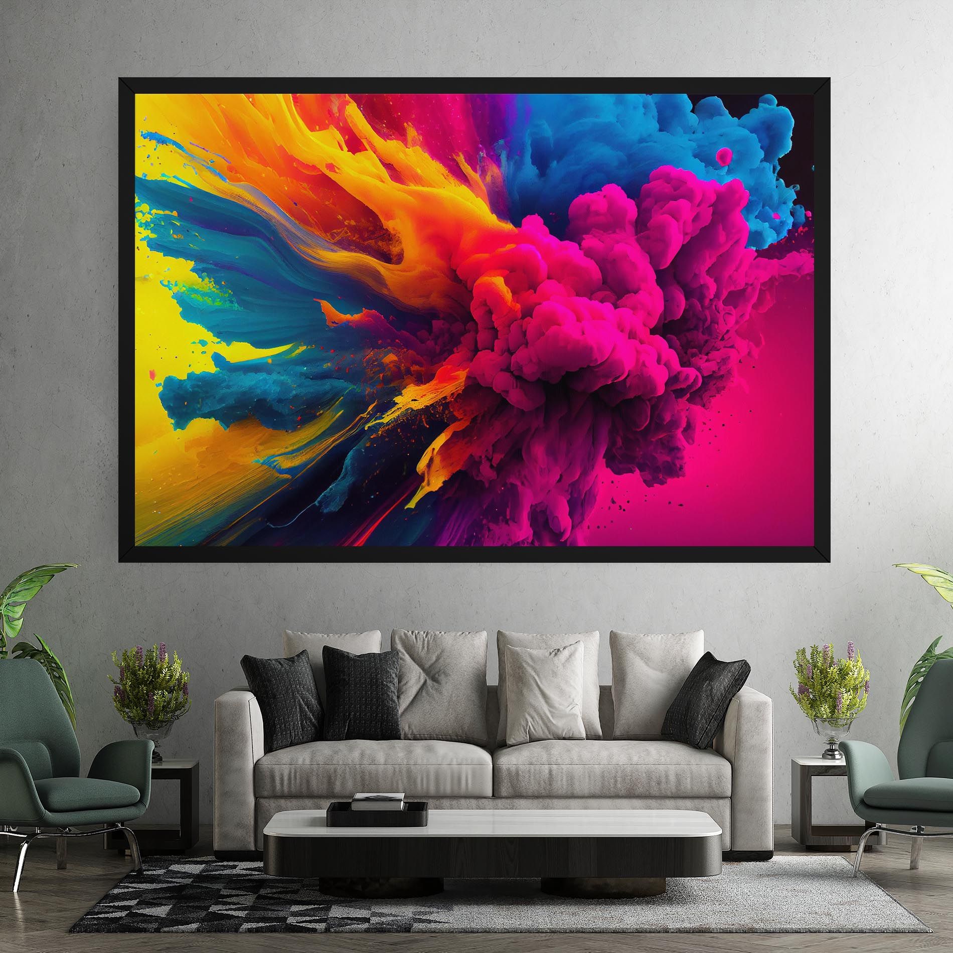 Colorful Paint Explosion mockup 7