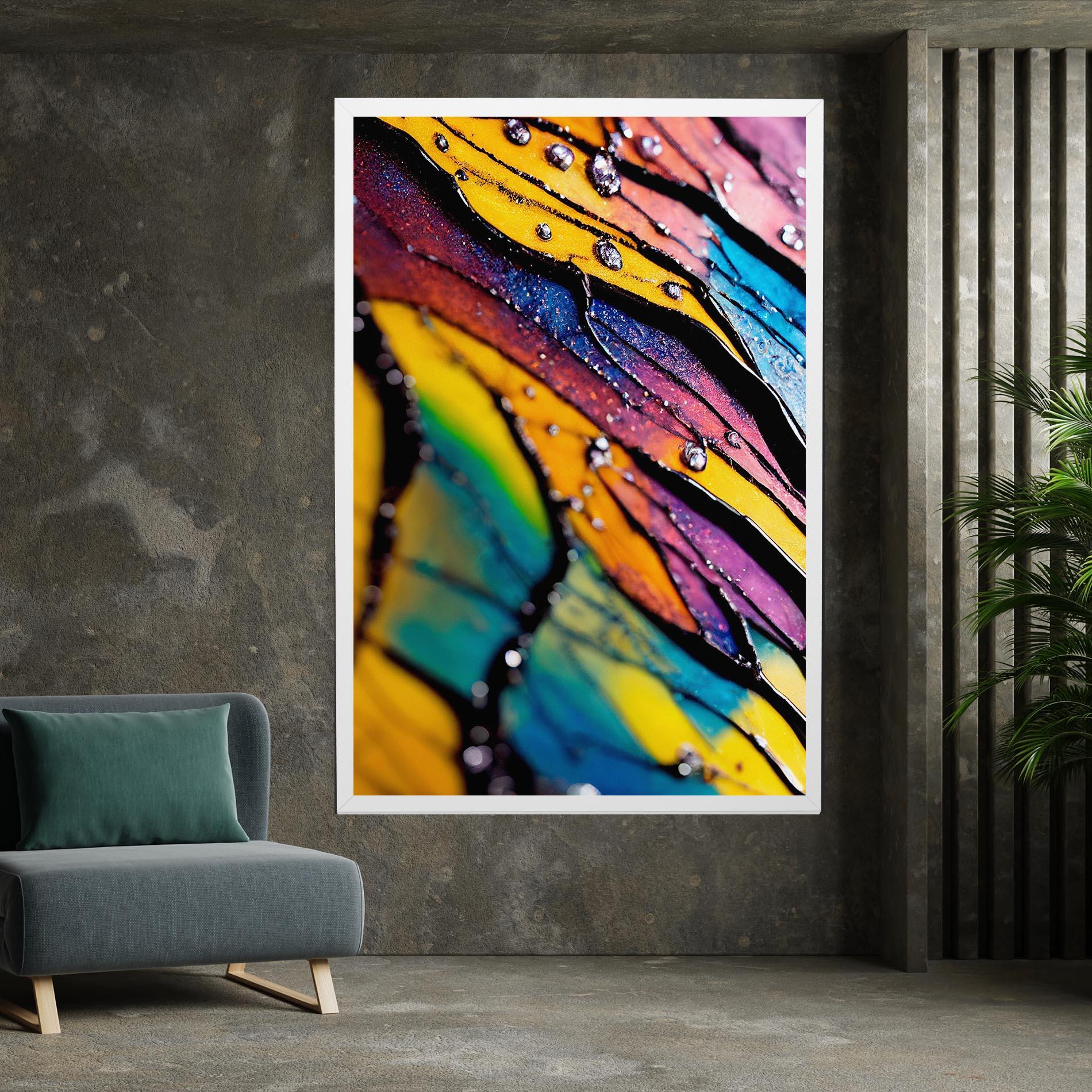 Vászonkép Beautiful Colorful Epoxy mockup 7