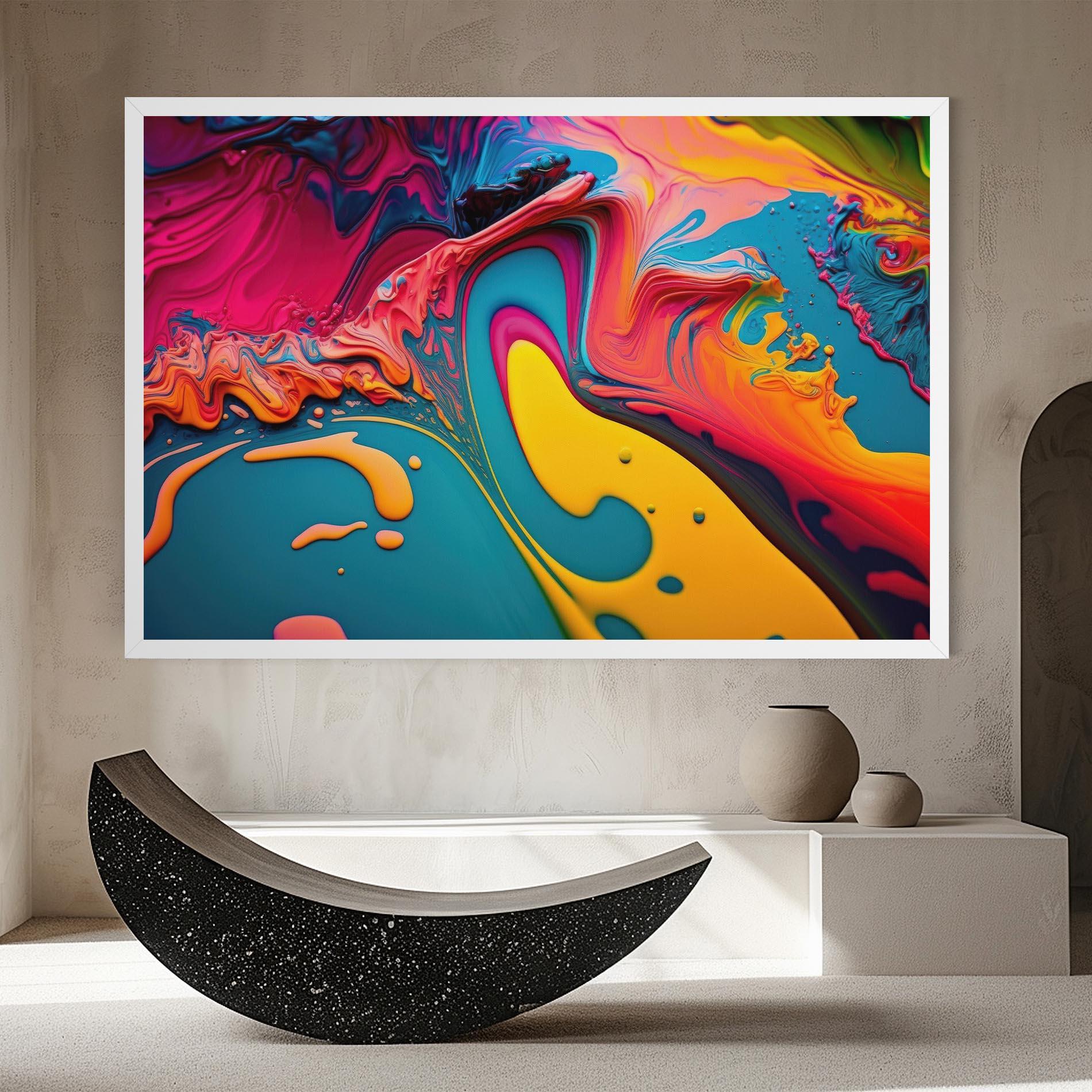 Vászonkép Acrylic Close Up mockup 8