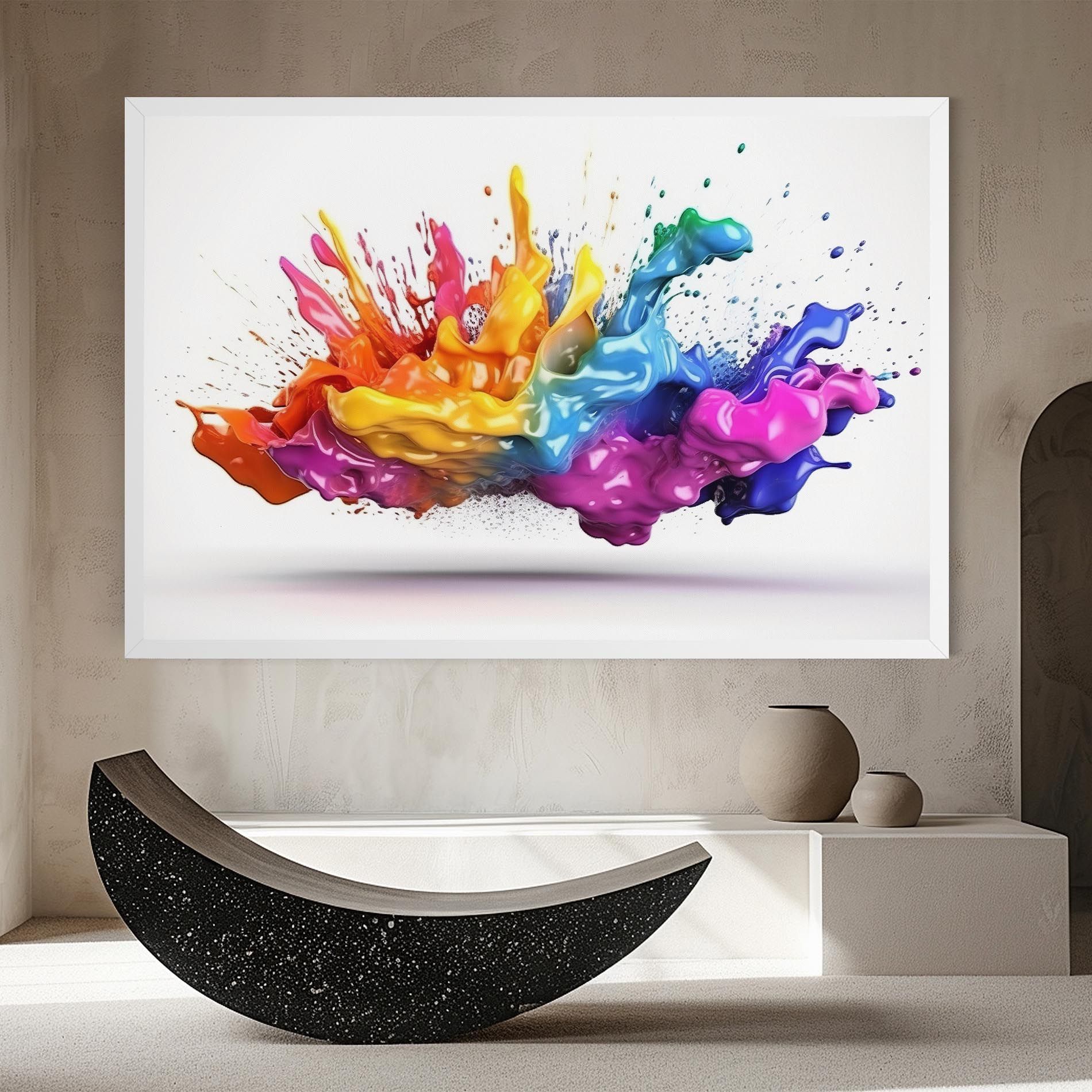 Blue Orange Splash mockup 8