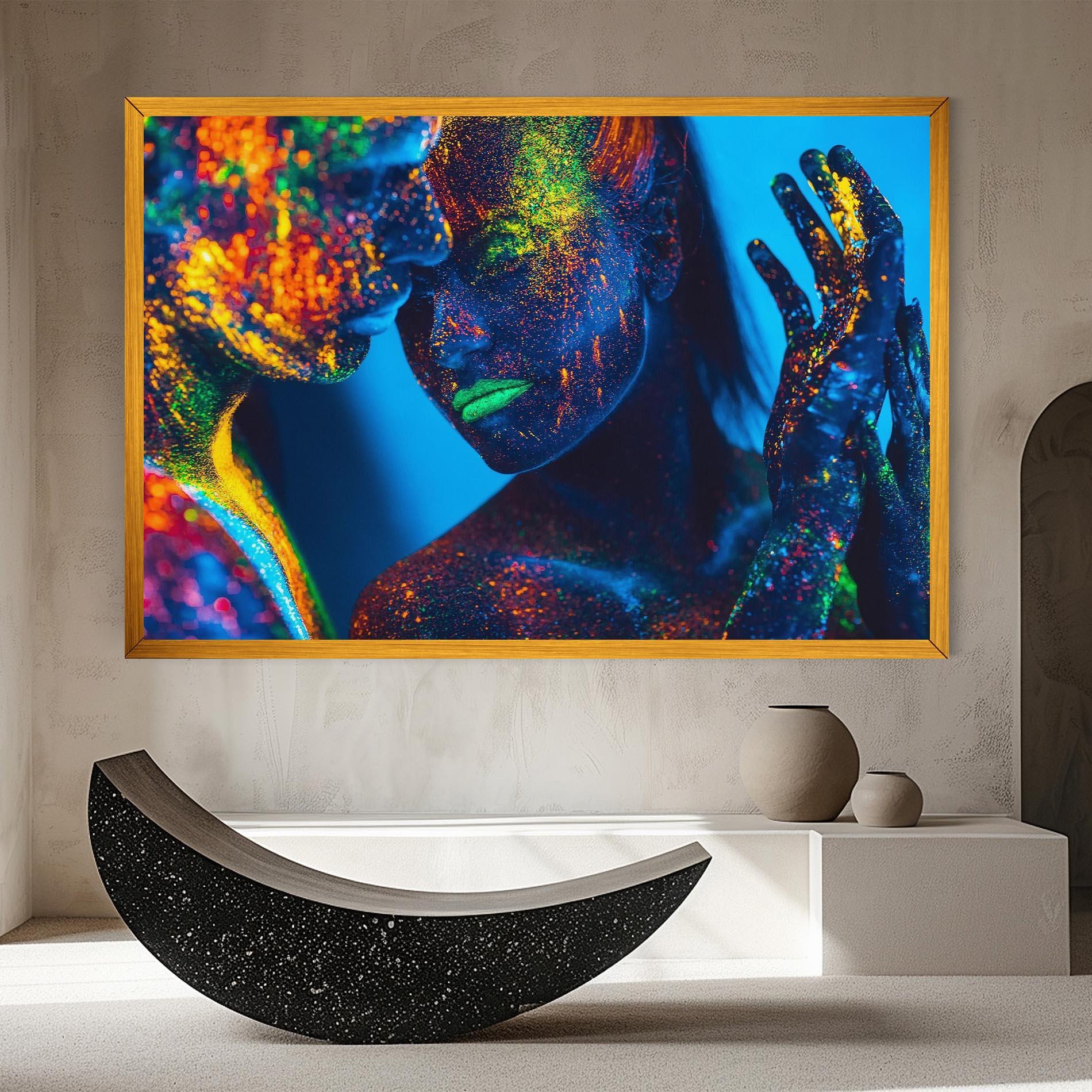 Vászonkép Fluorescent Couple mockup 8