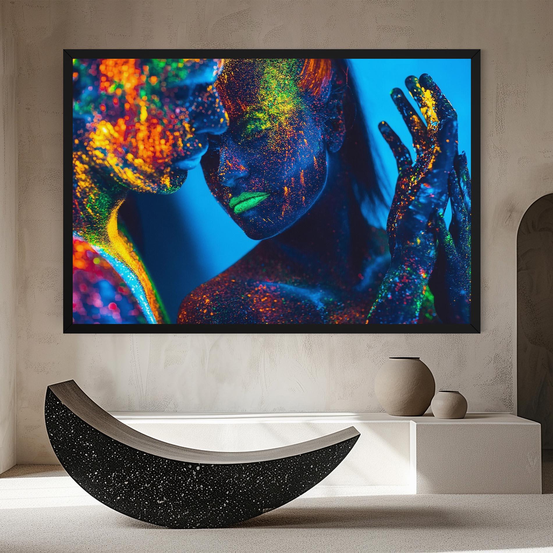 Vászonkép Fluorescent Couple mockup 8