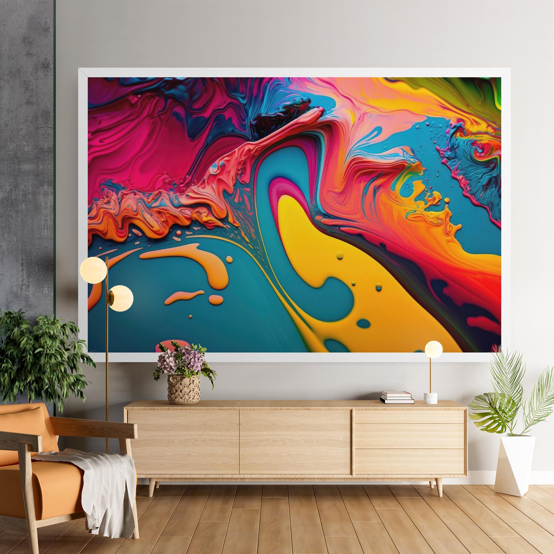 Vászonkép Acrylic Close Up mockup 9