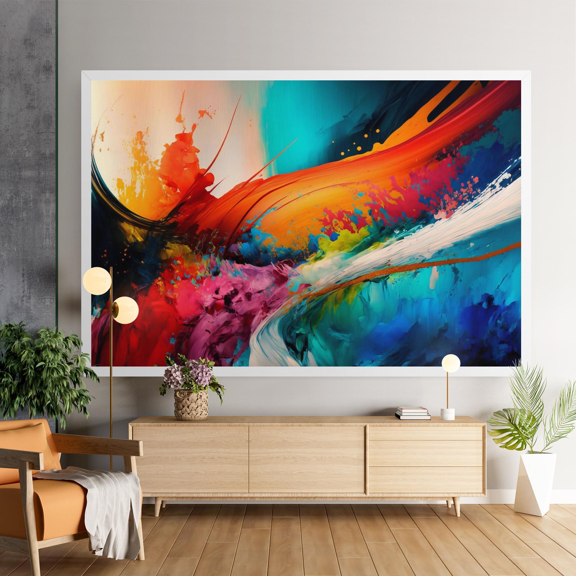 Vászonkép Art Brush Strokes mockup 9