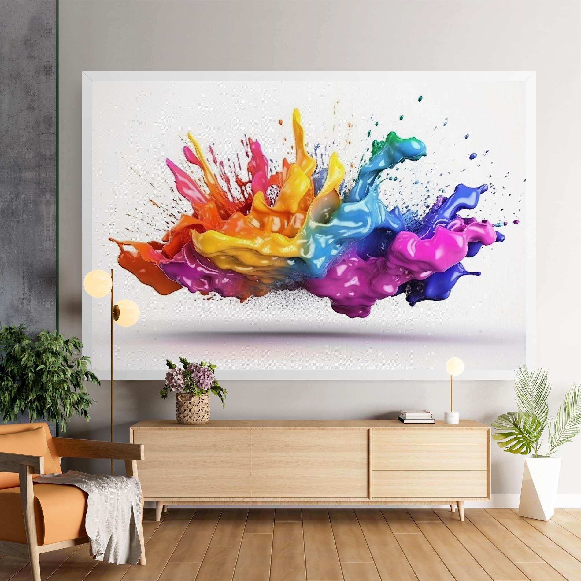 Blue Orange Splash mockup 9