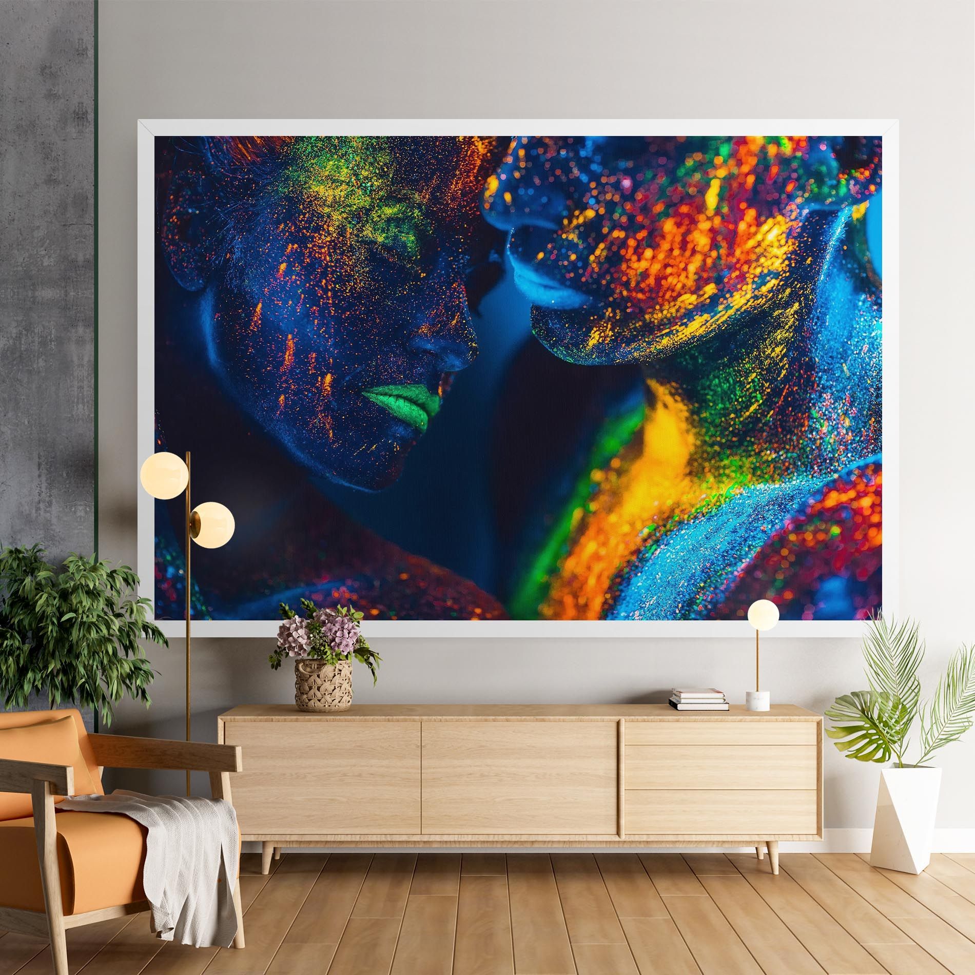 Fluorescent Green Lips mockup 9