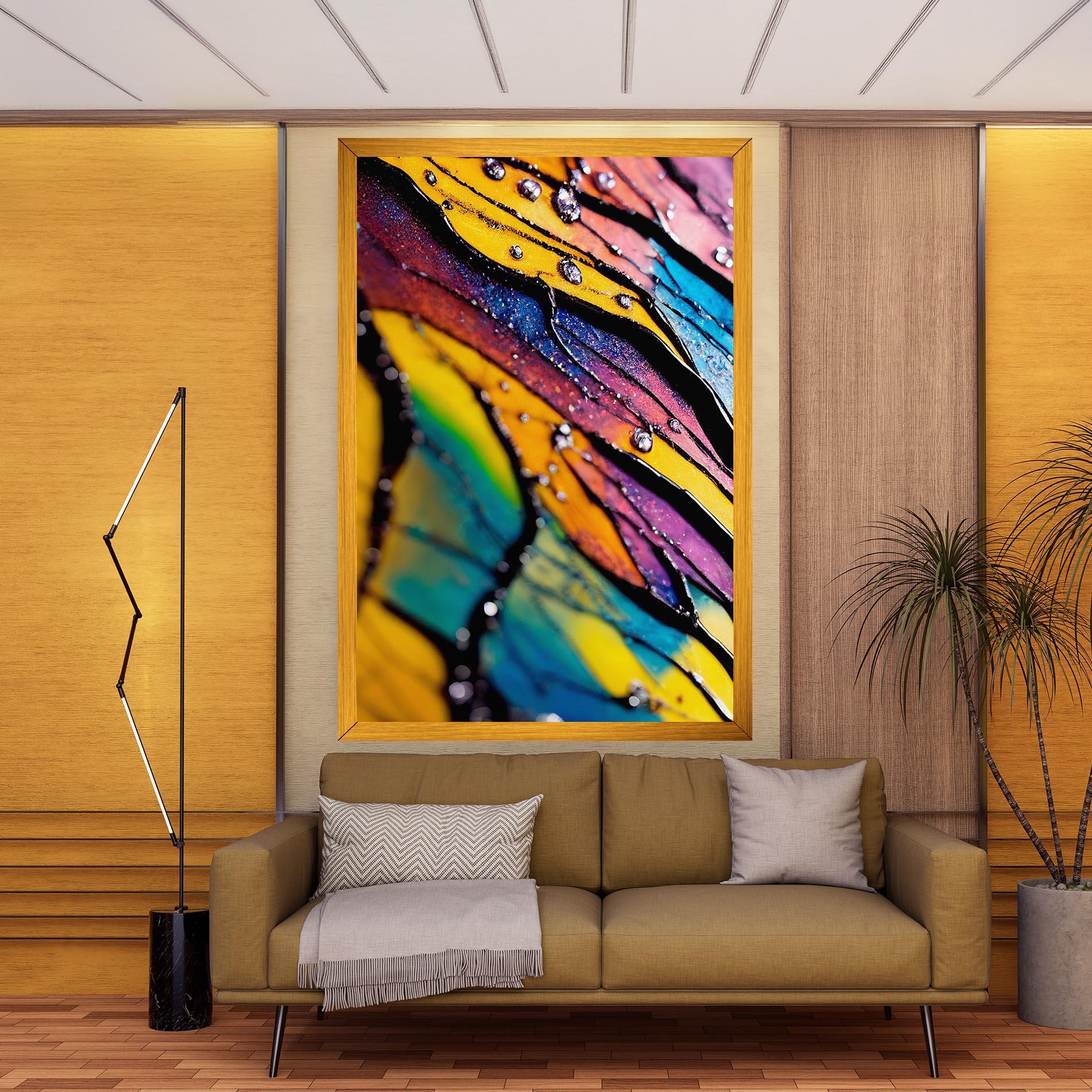 Vászonkép Beautiful Colorful Epoxy mockup 9