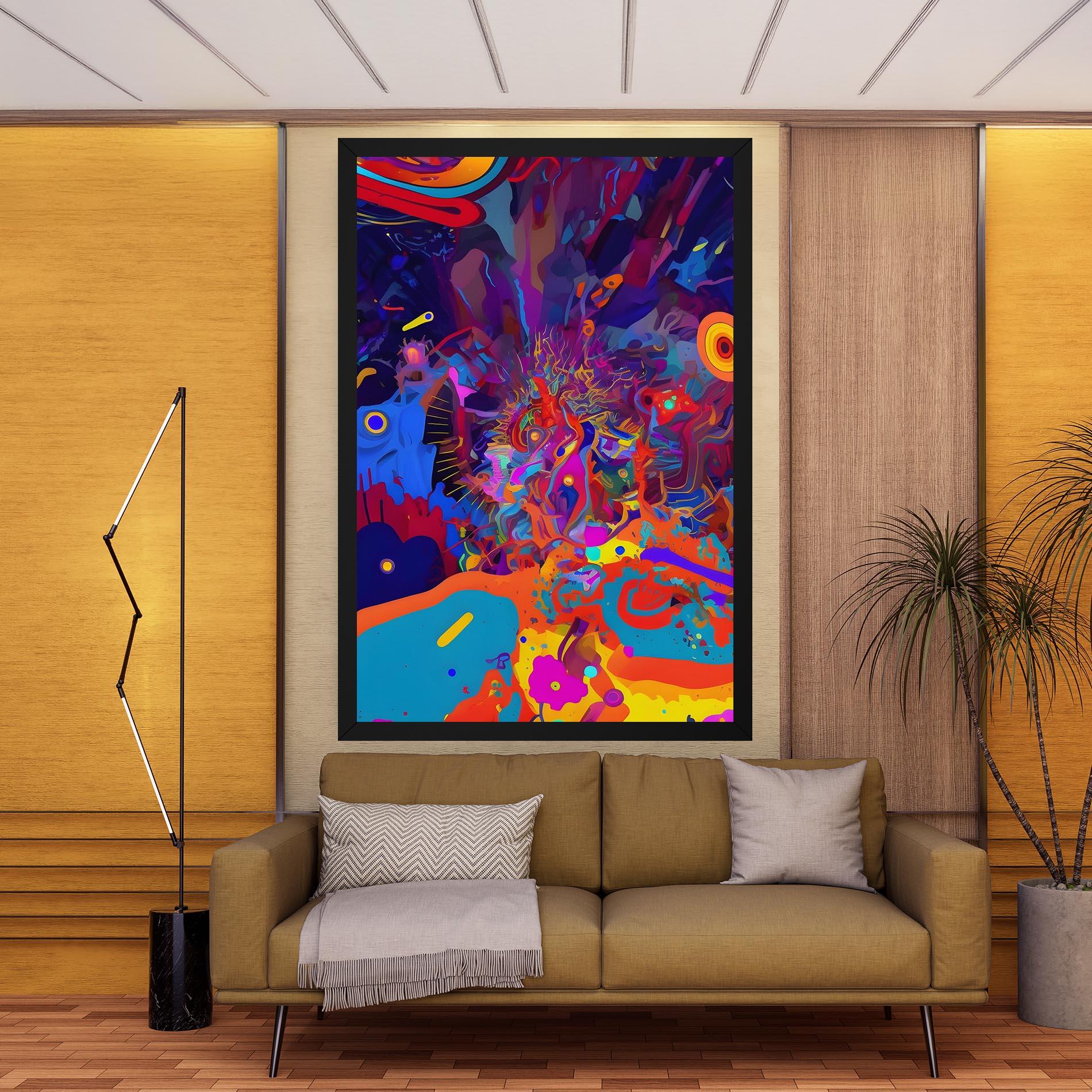 Vászonkép Abstract Color Work mockup 9