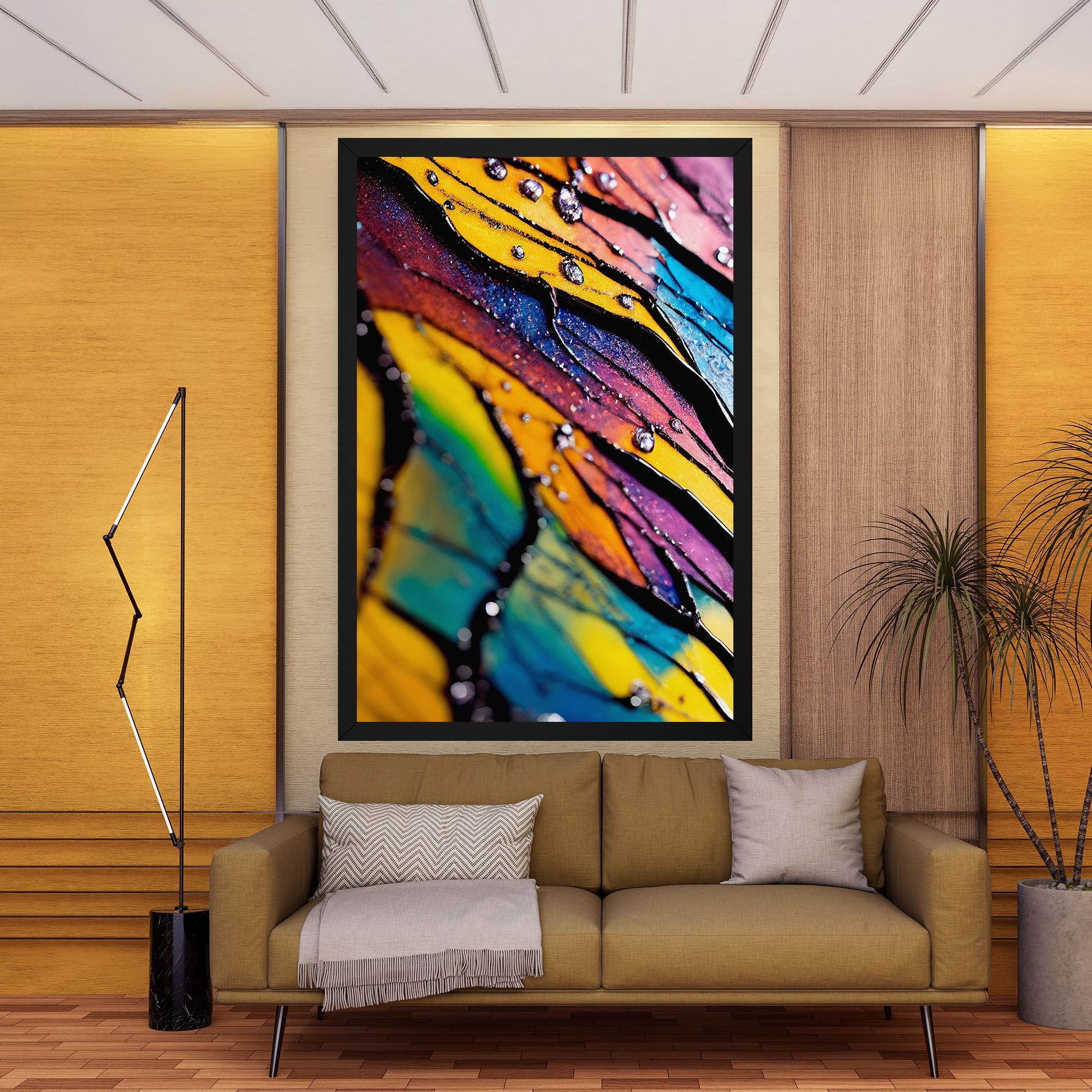 Vászonkép Beautiful Colorful Epoxy mockup 9