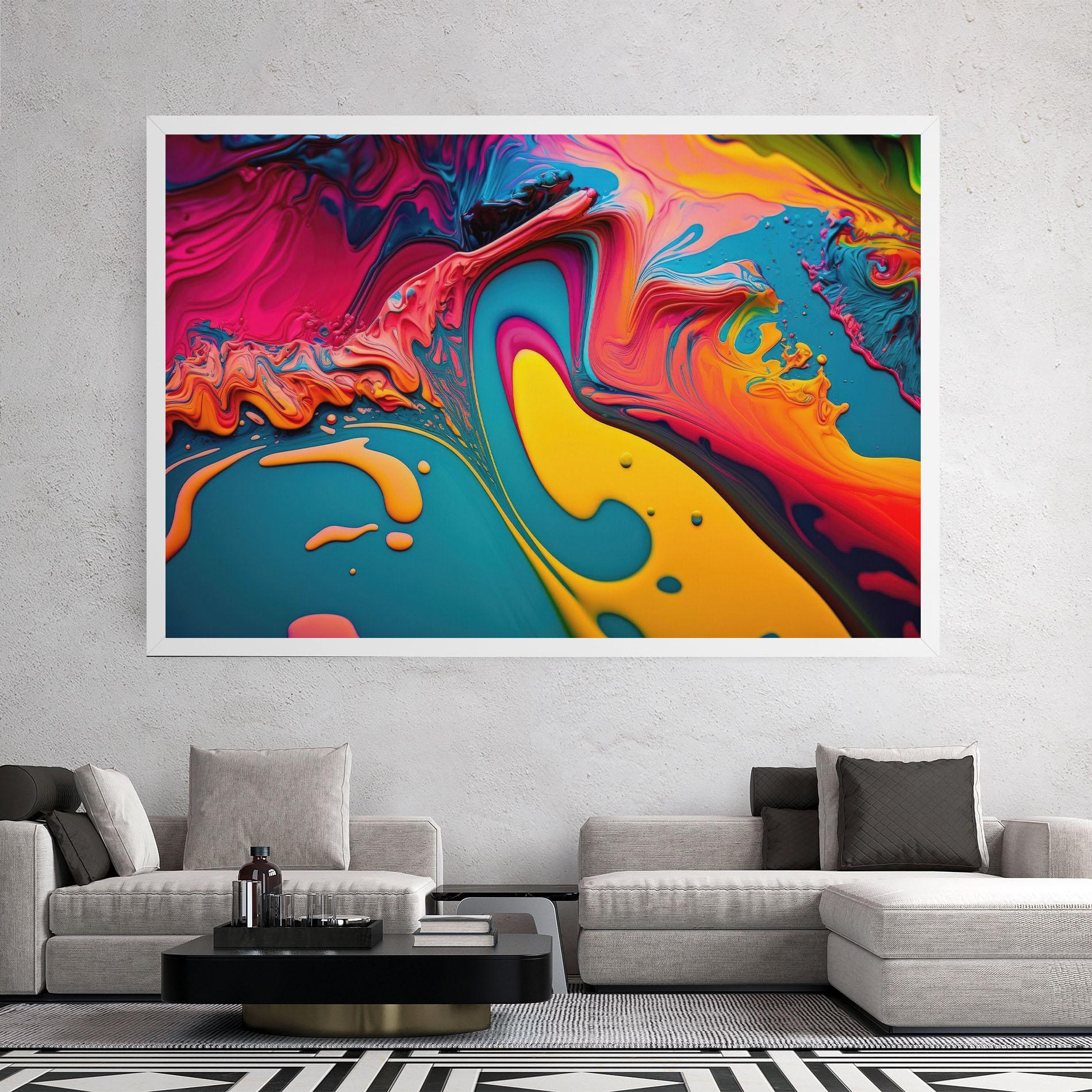 Vászonkép Acrylic Close Up mockup 2