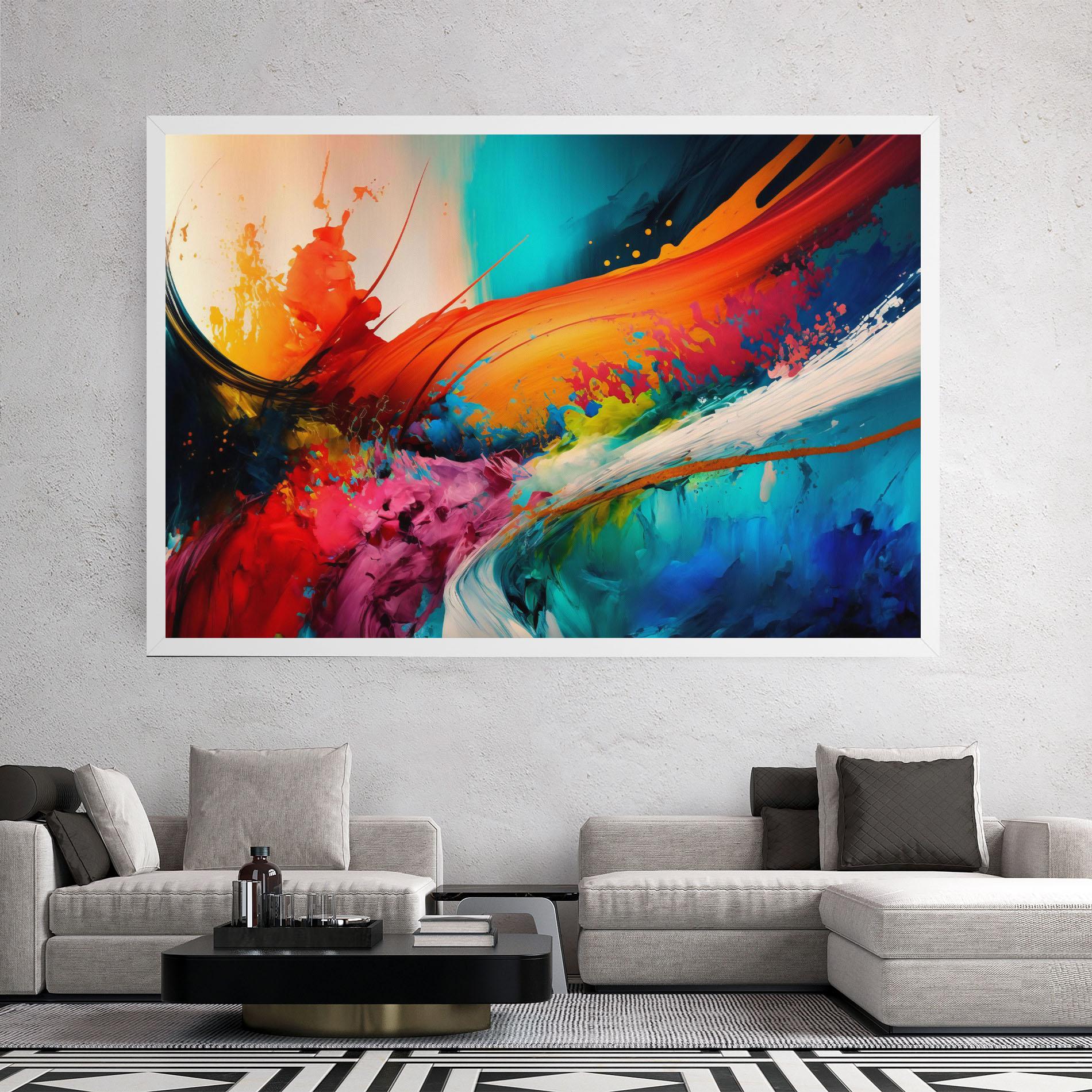 Vászonkép Art Brush Strokes mockup 2