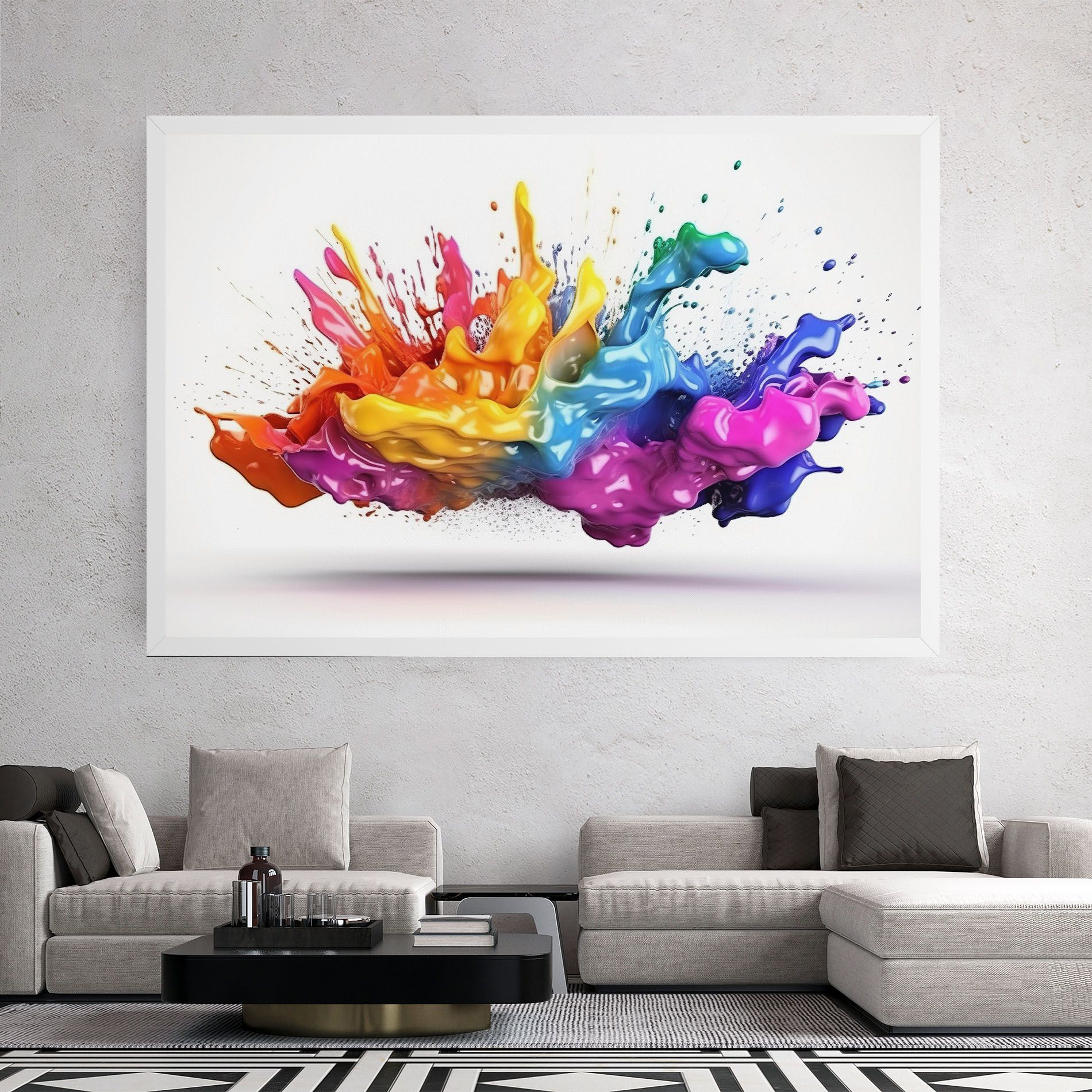 Blue Orange Splash mockup 2