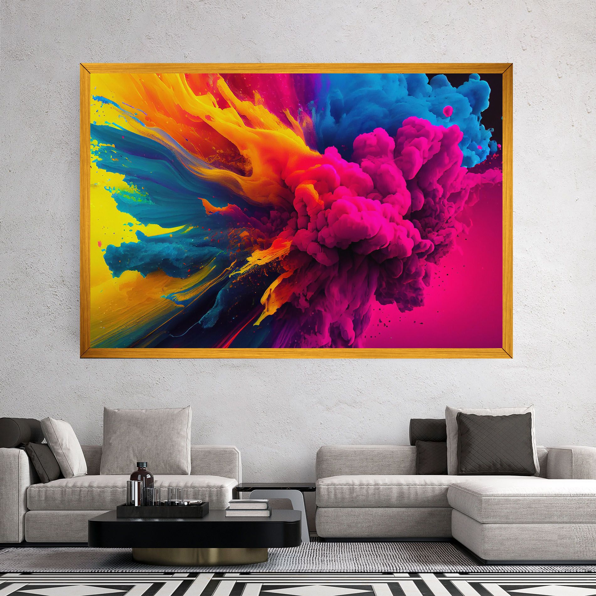 Colorful Paint Explosion mockup 2