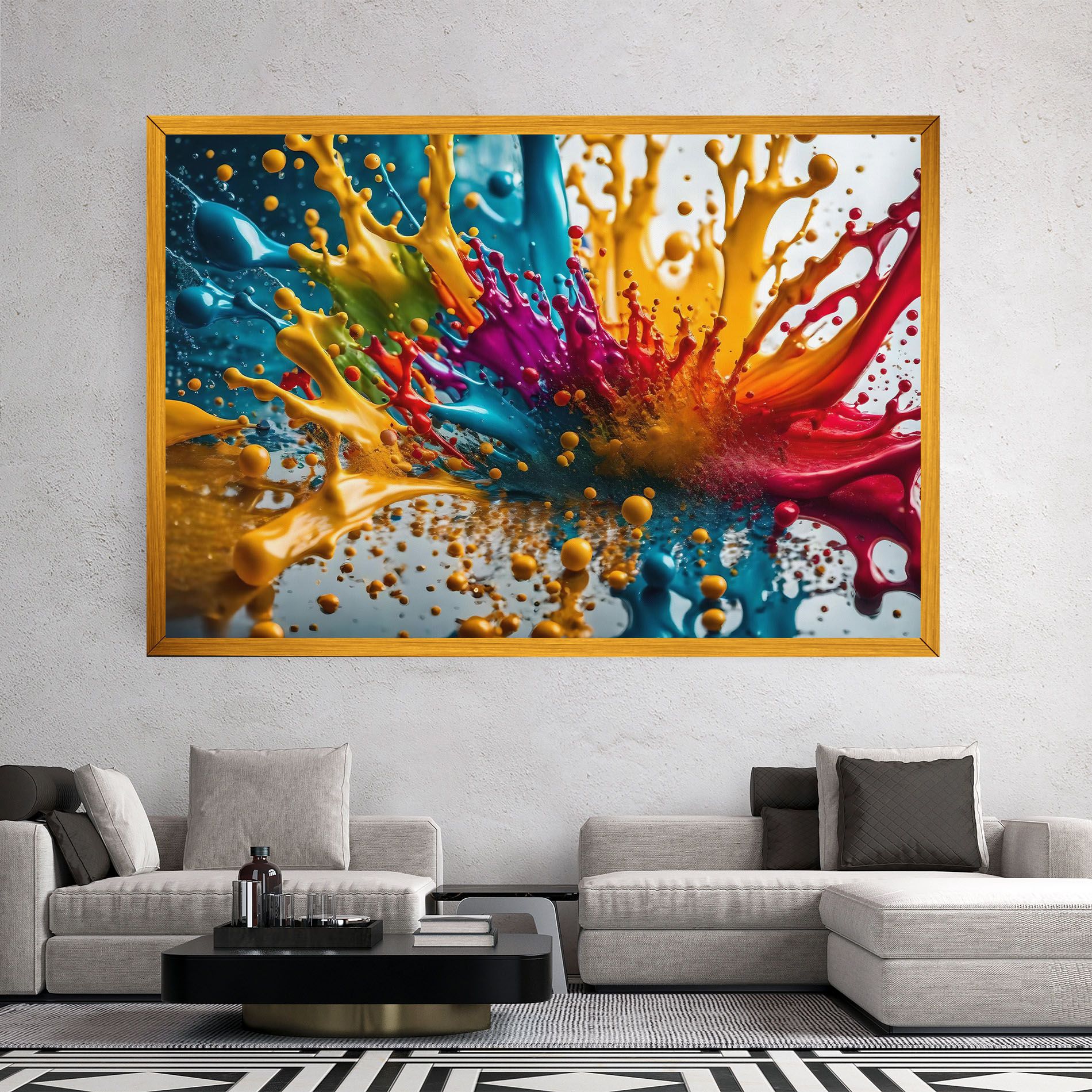 Colorful Water Splash mockup 2