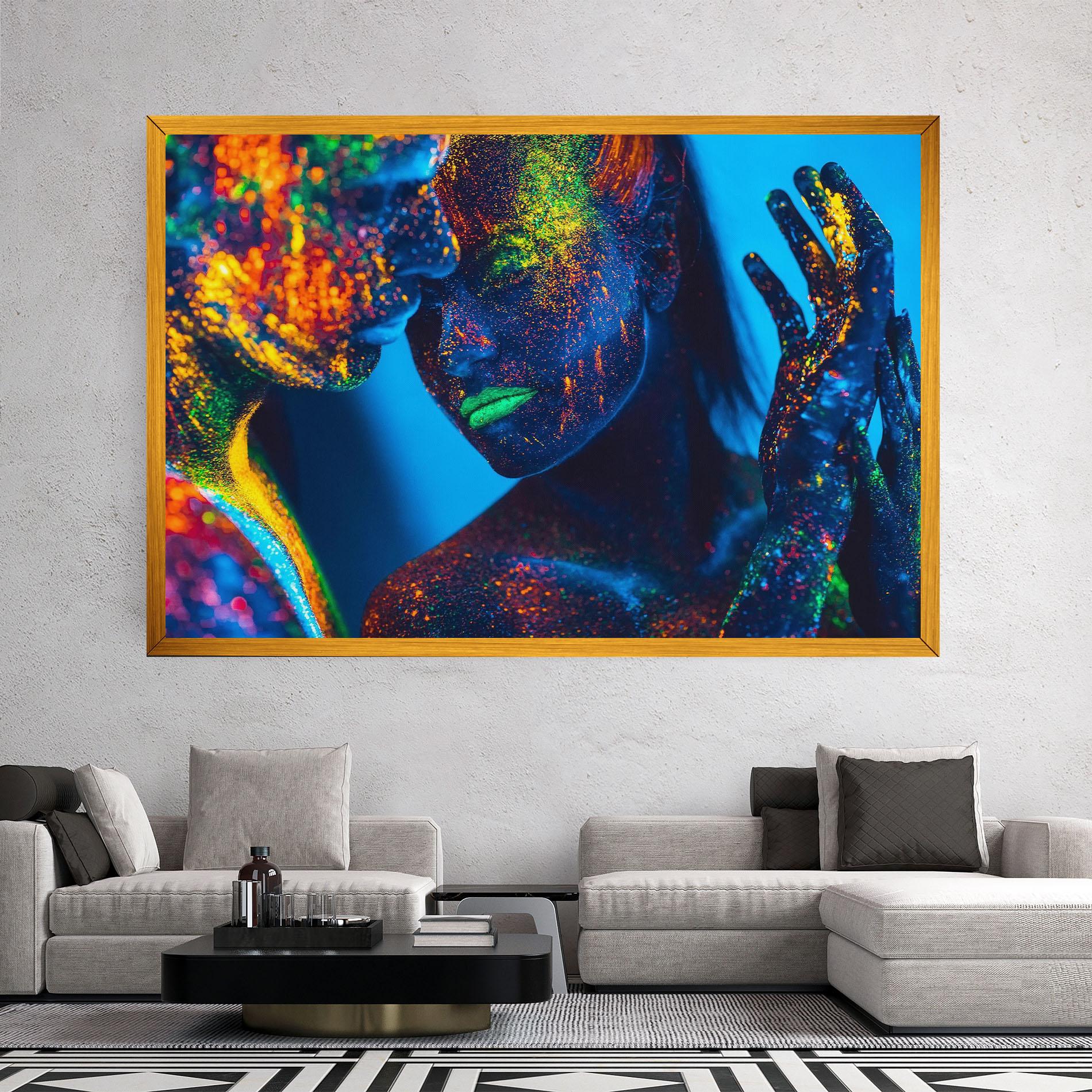 Vászonkép Fluorescent Couple mockup 2